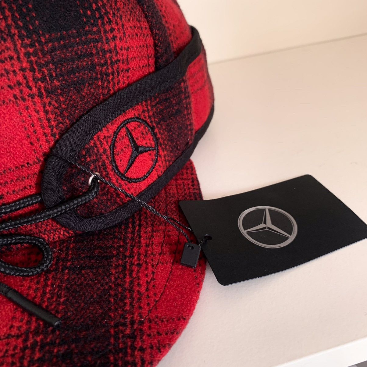 Mercedes-Benz Wool plaid camper cap hat Size ONE SIZE - 11 Thumbnail
