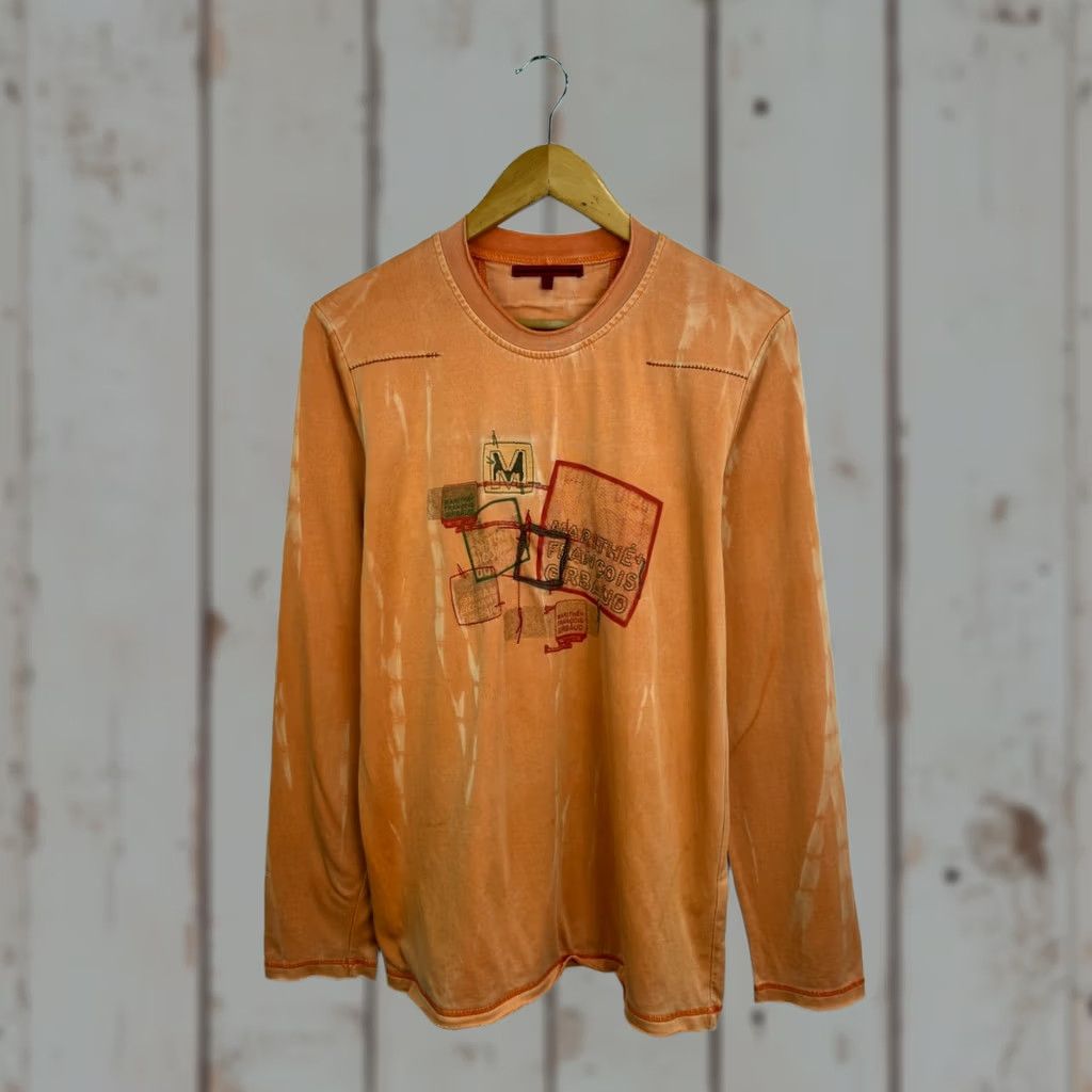 Vintage 🇫🇷 Vintage 00s Marithe Francois Girbaud Archive Long Sleeve Size 16 Orange Size US L / EU 52-54 / 3 - 1 Thumbnail