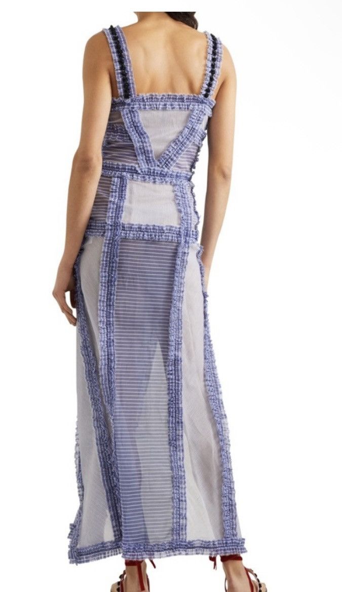The Attico The Attico Margherita Cotton and Silk Stripe Dress size1 Size S / US 4 / IT 40 - 3 Thumbnail