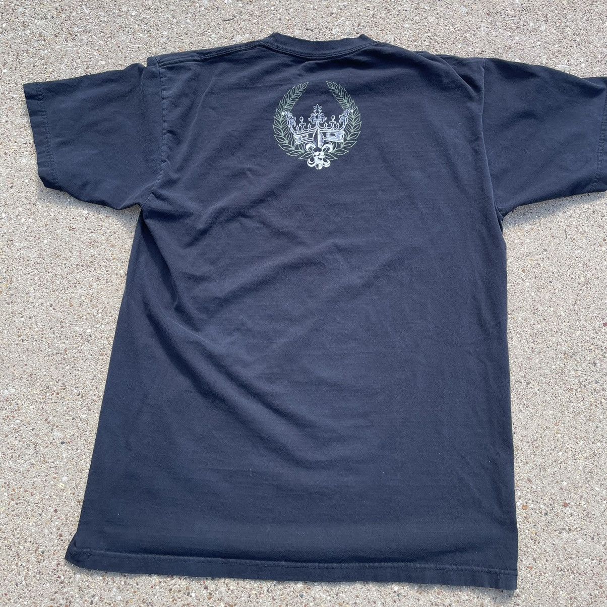 Vintage Vintage Y2k Skull Fleur De Lis Heraldic Tee XL Grunge Size US XL / EU 56 / 4 - 2 Thumbnail