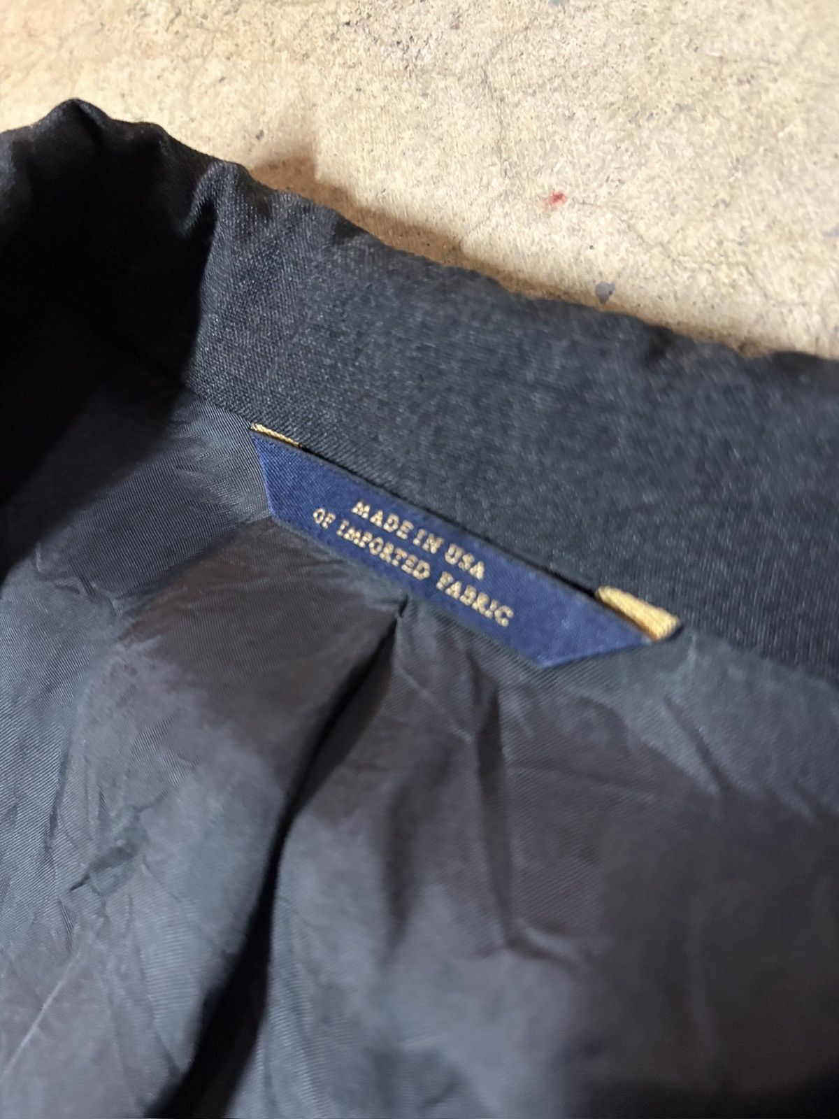Brooks Brothers VTG Brooks Brothers Blazer Jacket Made in USA 100% Wool Gray Size 38R - 6 Thumbnail