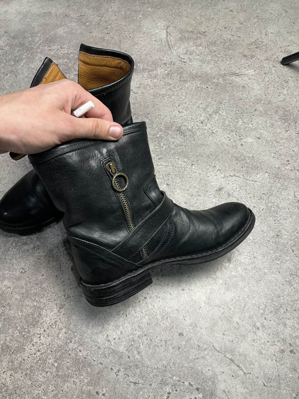 Fiorentini + Baker Fiorentini + Baker Eternity Eli Black Leather Ankle Boots Size US 6 / IT 36 - 6 Thumbnail