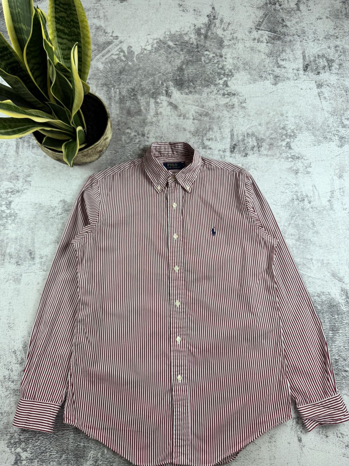 Polo Ralph Lauren Polo Ralph Lauren Cherry Striped Longsleeve Button Shirt Size US S / EU 44-46 / 1 - 4 Thumbnail