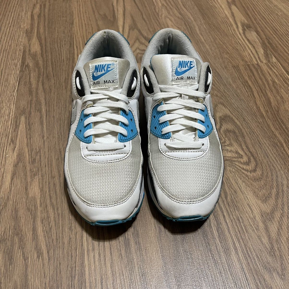 Nike Nike Mens Air Max 90 CJ6779-100 laser blue Size US 10.5 / EU 43-44 - 6 Thumbnail