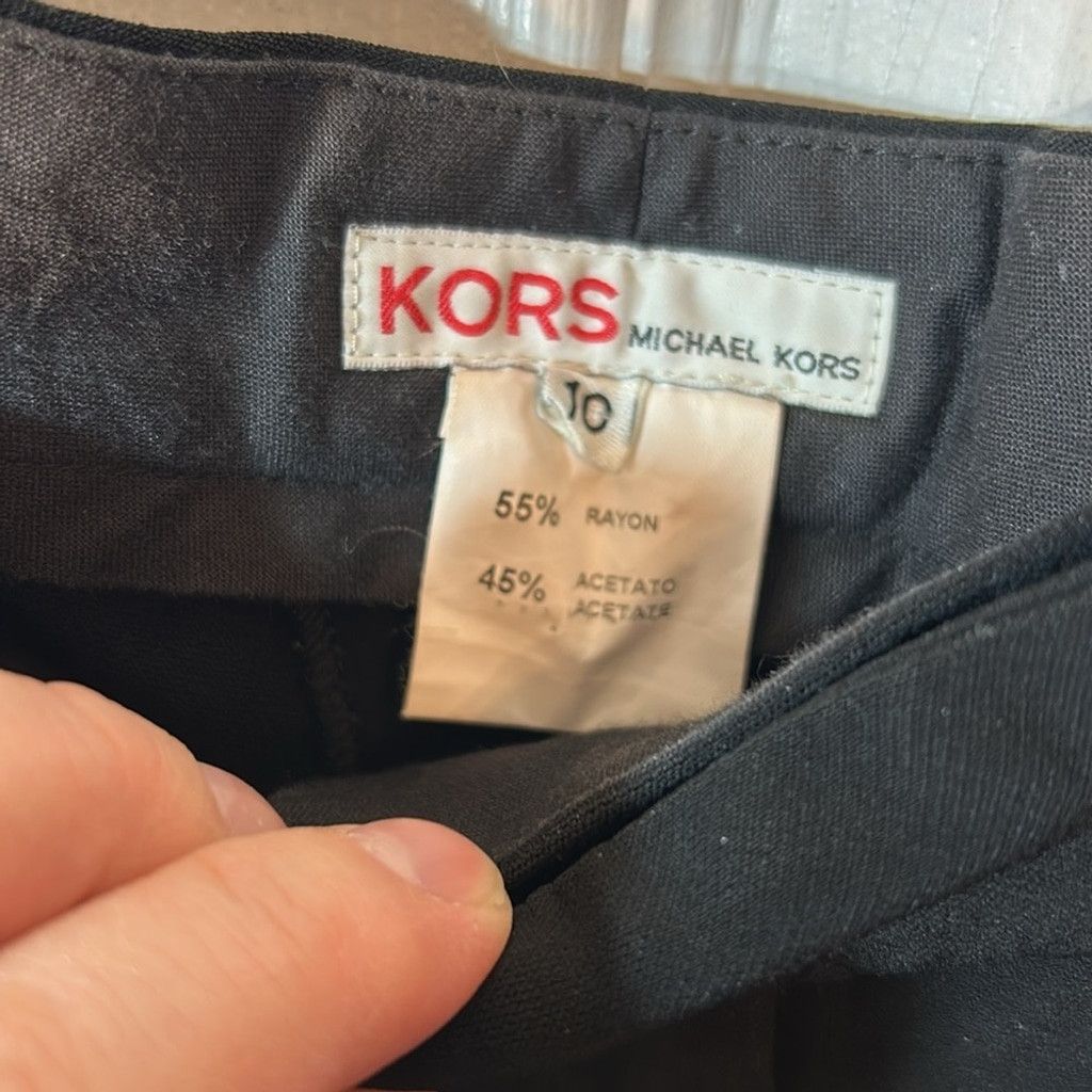 Michael Kors Vintage Michael Kors Black Dress Pants rayon acetate size 10 Size 32" / US 10 / IT 46 - 2 Thumbnail