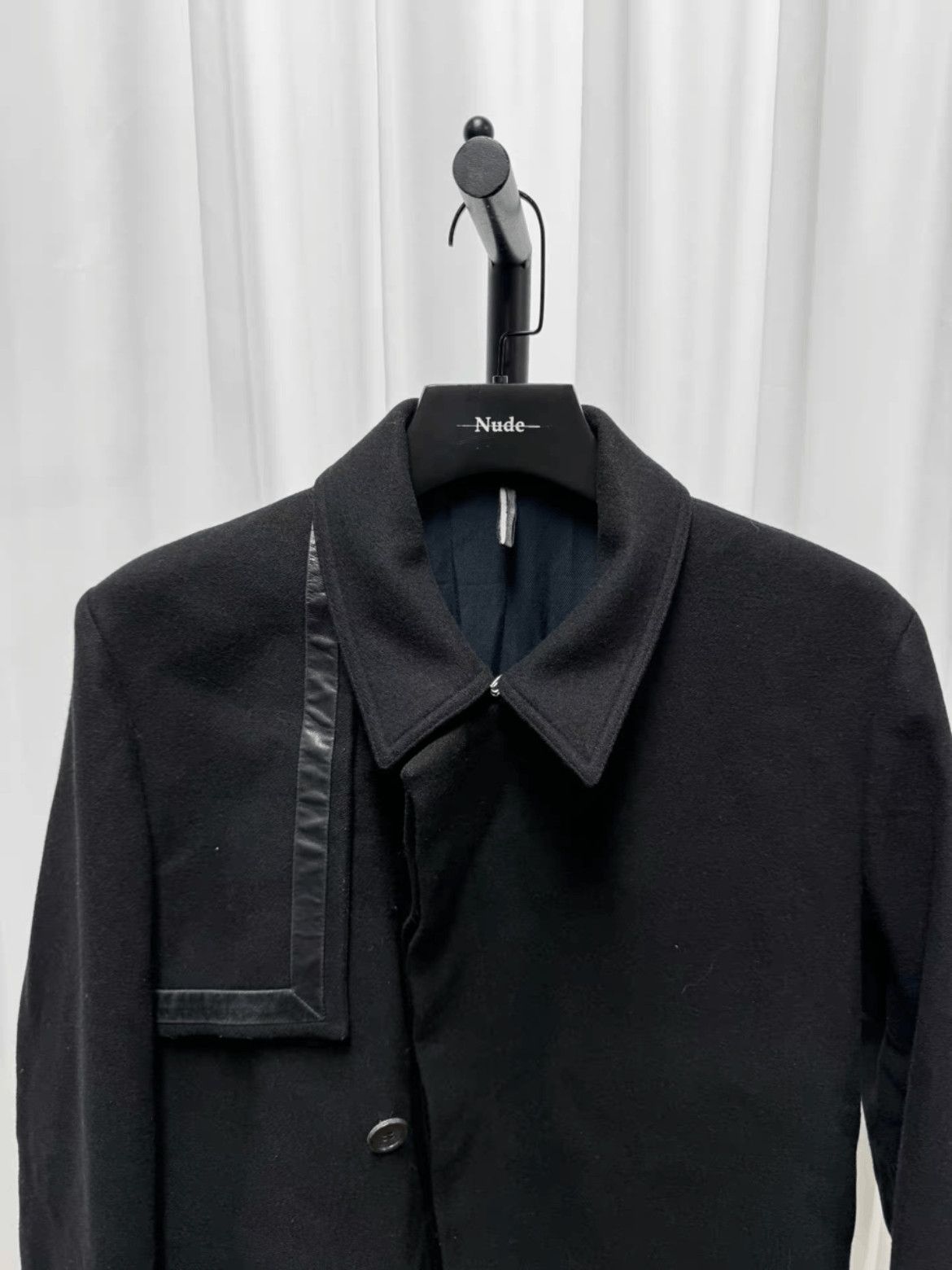 Dior Sz 46 Dior Homme Leather Joint Wool Jacket Size US S / EU 44-46 / 1 - 3 Thumbnail