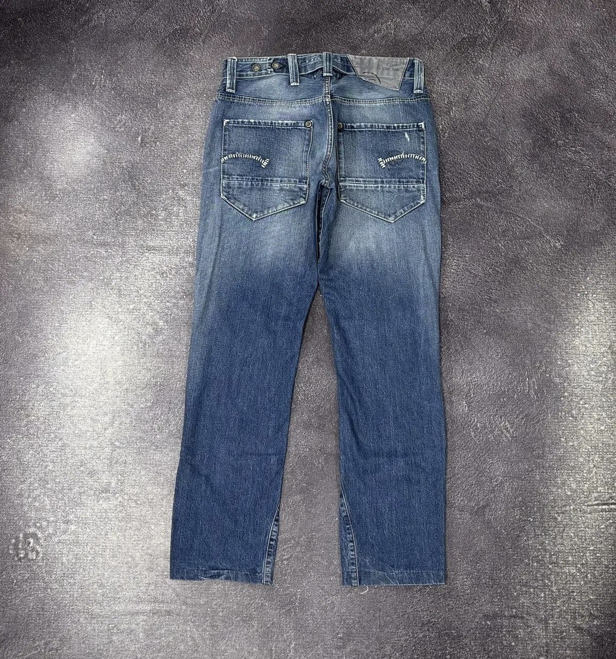 G-Star × Vintage Vintage G-Star Raw Y2K Faded Blue Avant Garde Denim Jeans Size US 32 / EU 48 - 1 Thumbnail