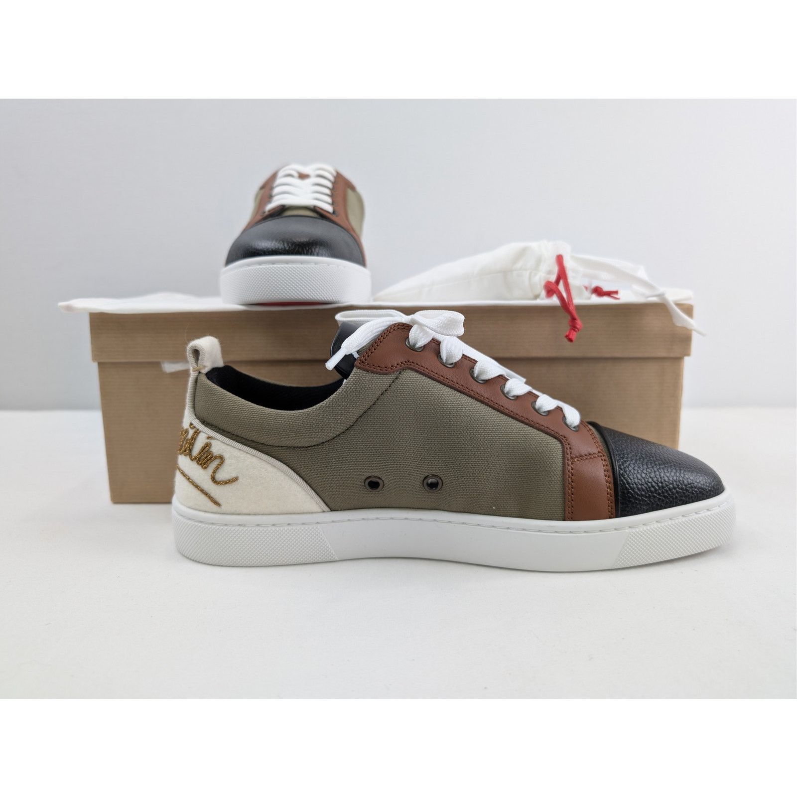 Christian Louboutin o1rshd1 Fun Louis Junior Flat Sneakers in Multicolor Size US 10 / EU 43 - 22 Thumbnail