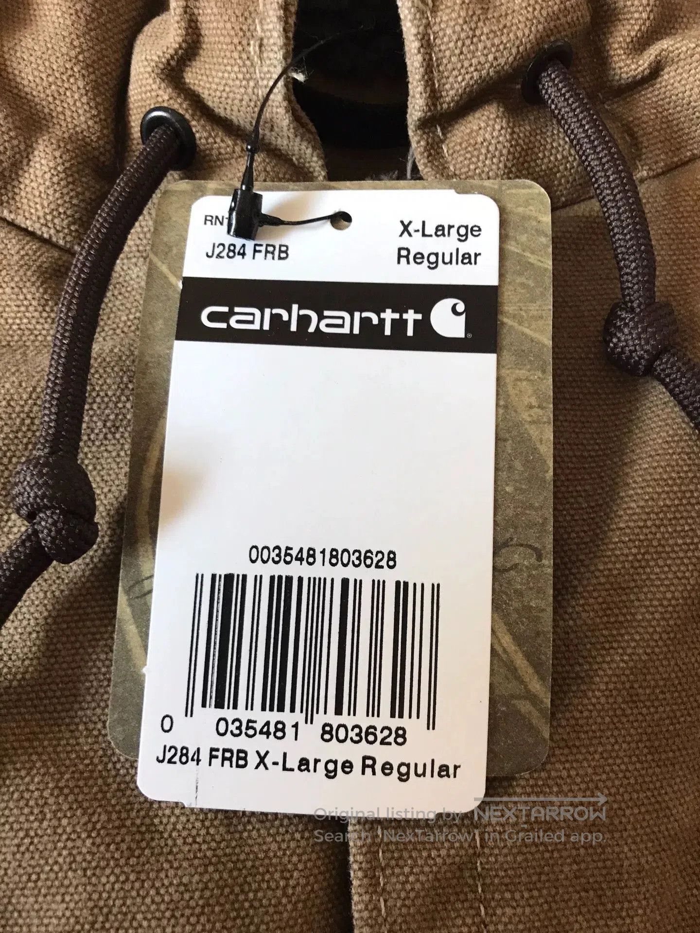 Carhartt Carhartt J284 FRB Hooded Work Jacket. Size US XL / EU 56 / 4 - 8 Thumbnail