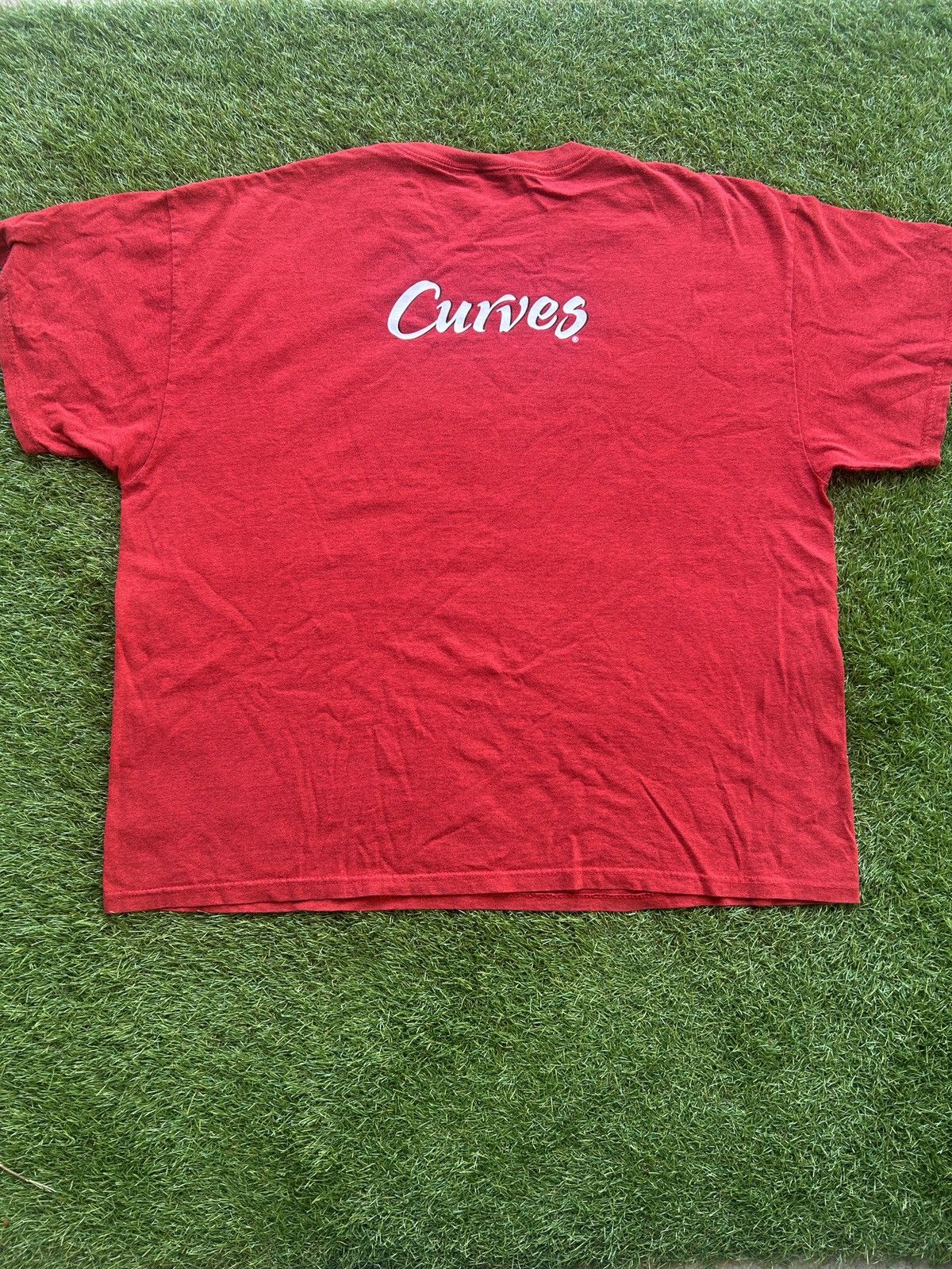 Vintage VTG 2000s Curves Fitness Gym Promo T-Shirt Size US XXL / EU 58 / 5 - 4 Thumbnail