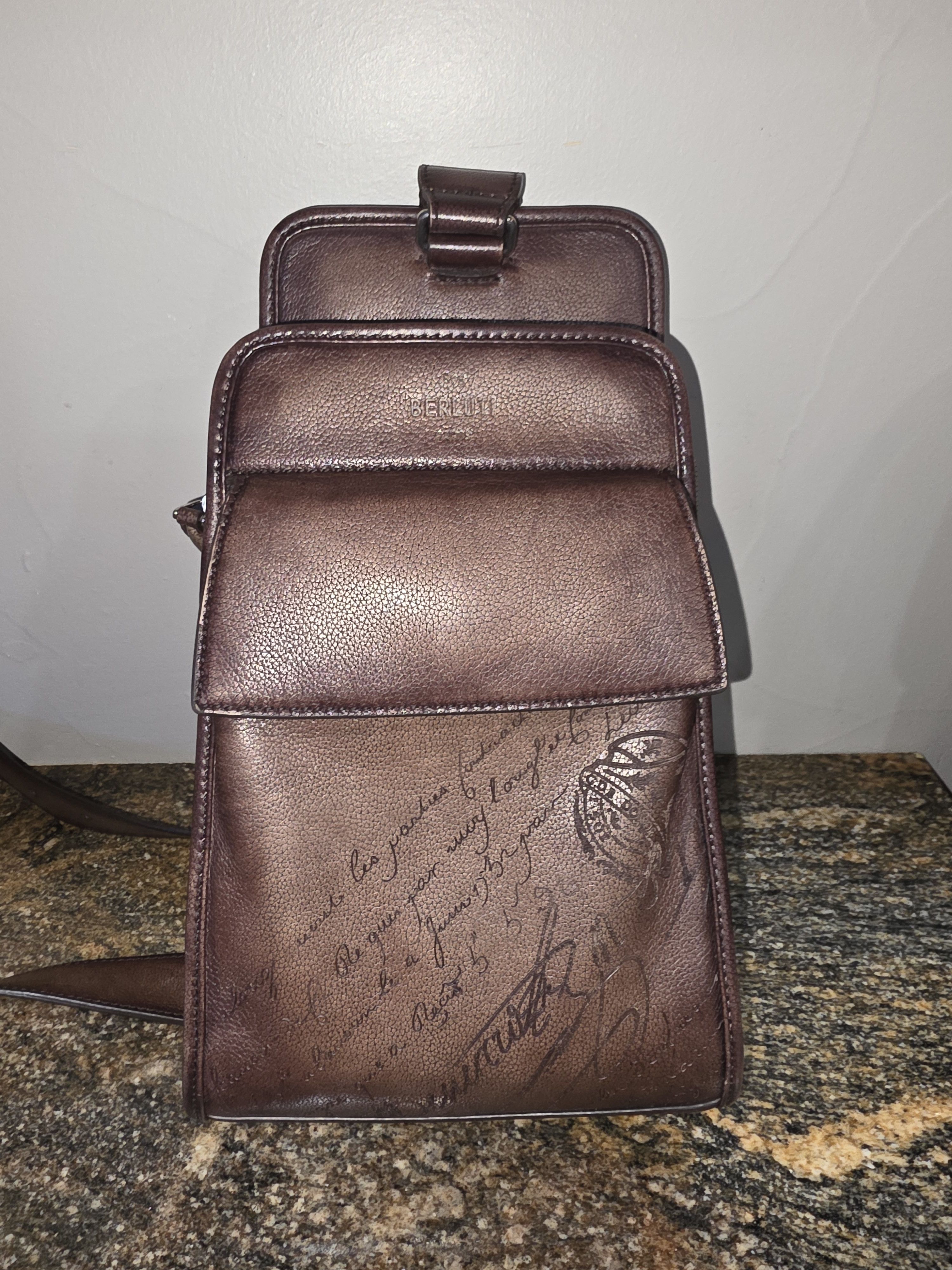 Berluti Berluti Paris Périple Venezia Leather Sling Bag Size ONE SIZE - 1 Thumbnail