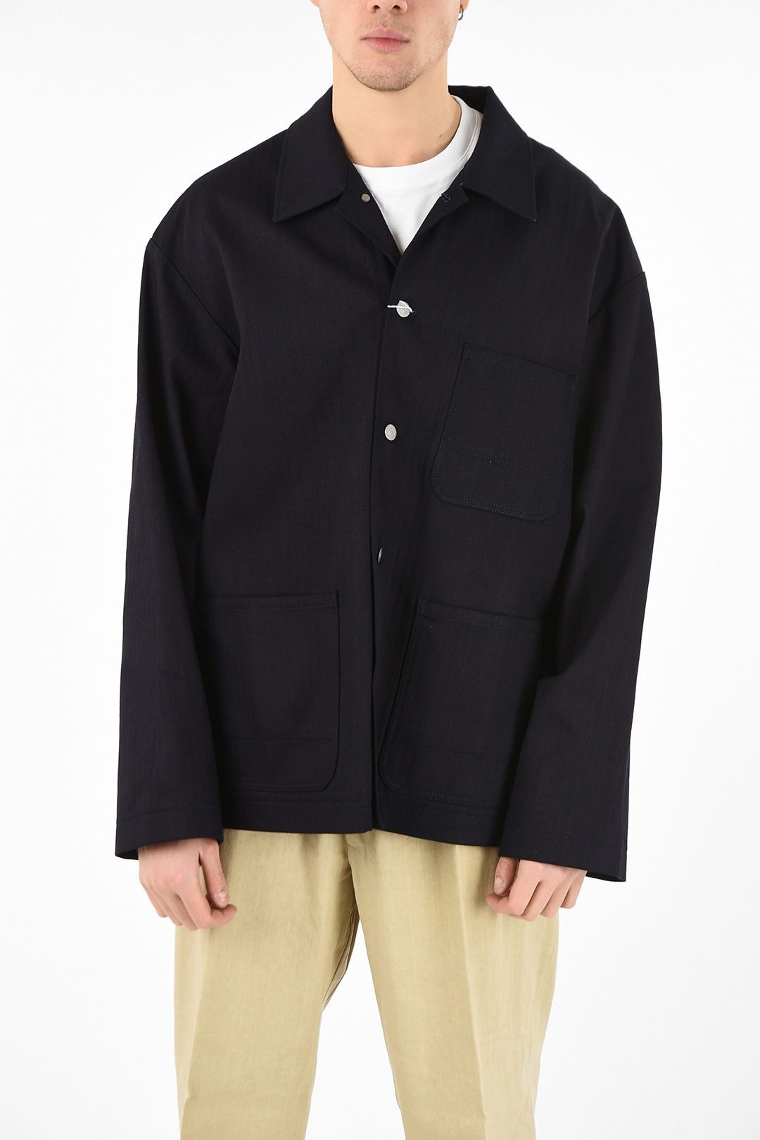 Maison Margiela Maison Margiela Herringbone Chore Work Jacket Size US L / EU 52-54 / 3 - 16 Thumbnail