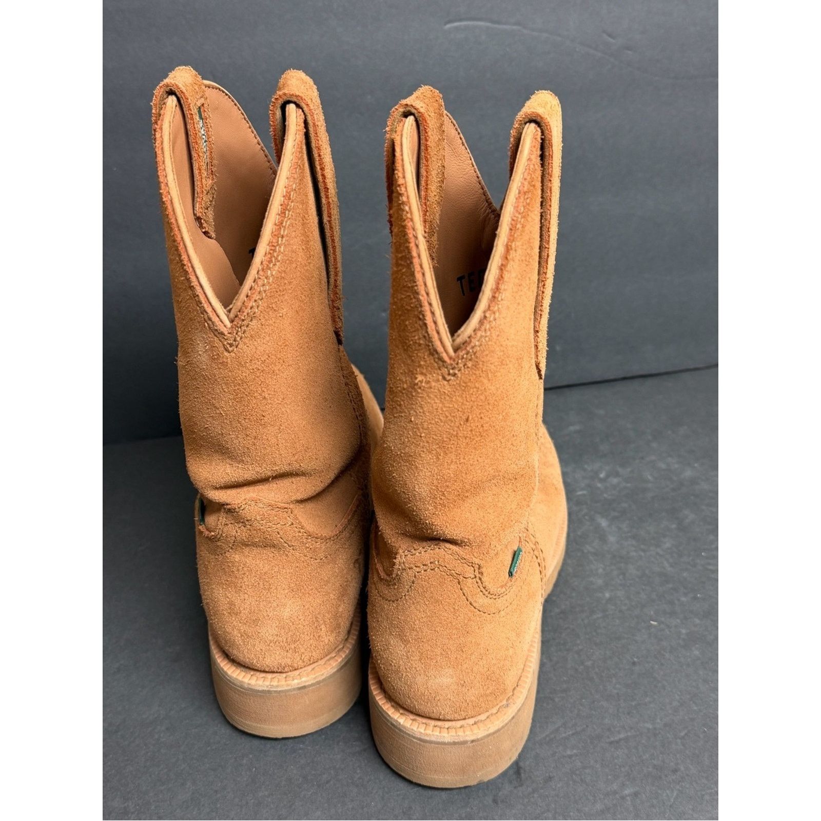 Tecovas Tecovas Rugged Roper Boot Mens 8D Cashew Roughout Cashew Size US 8 / EU 41 - 4 Thumbnail