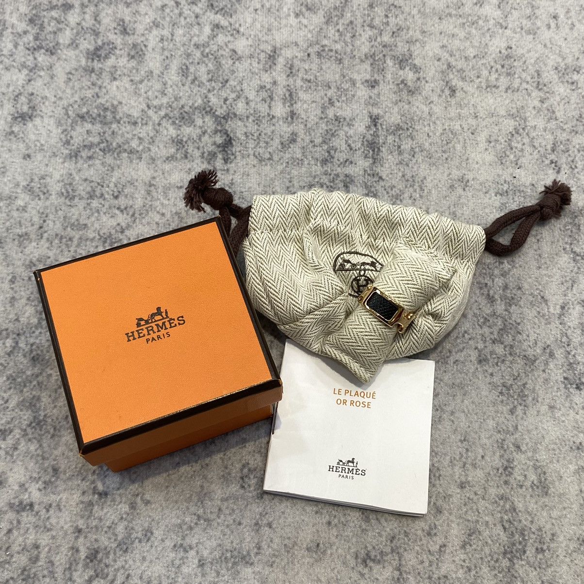 Hermes HERMES Bague PM Olympe Rings BLACK Size ONE SIZE - 8 Thumbnail
