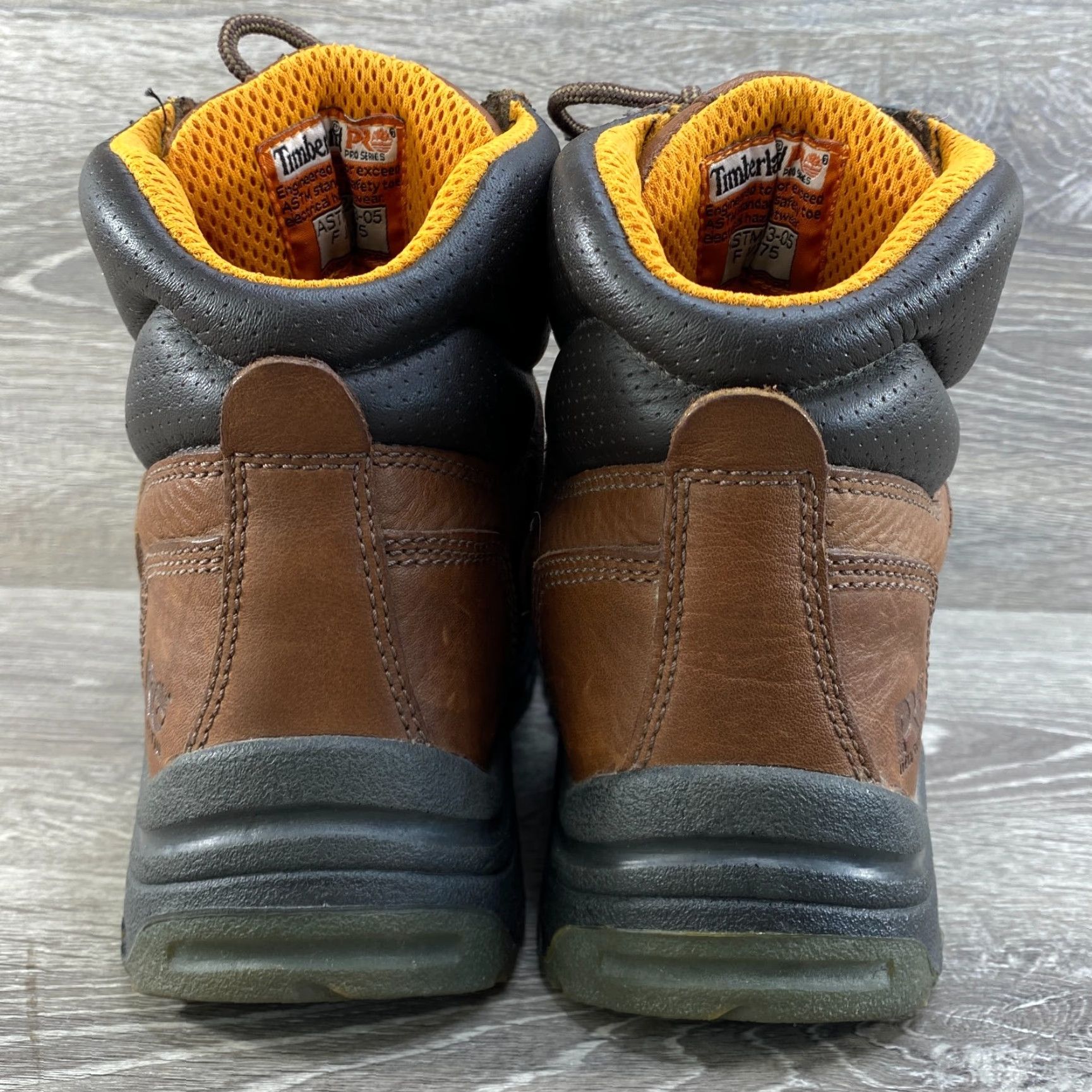 Timberland Timberland Pro Series Womens 10 M Brown Leather Titan Boots Safety Toe Power Fit Work - Timberland Pro Series - Work Size US 10 / IT 40 - 6 Thumbnail