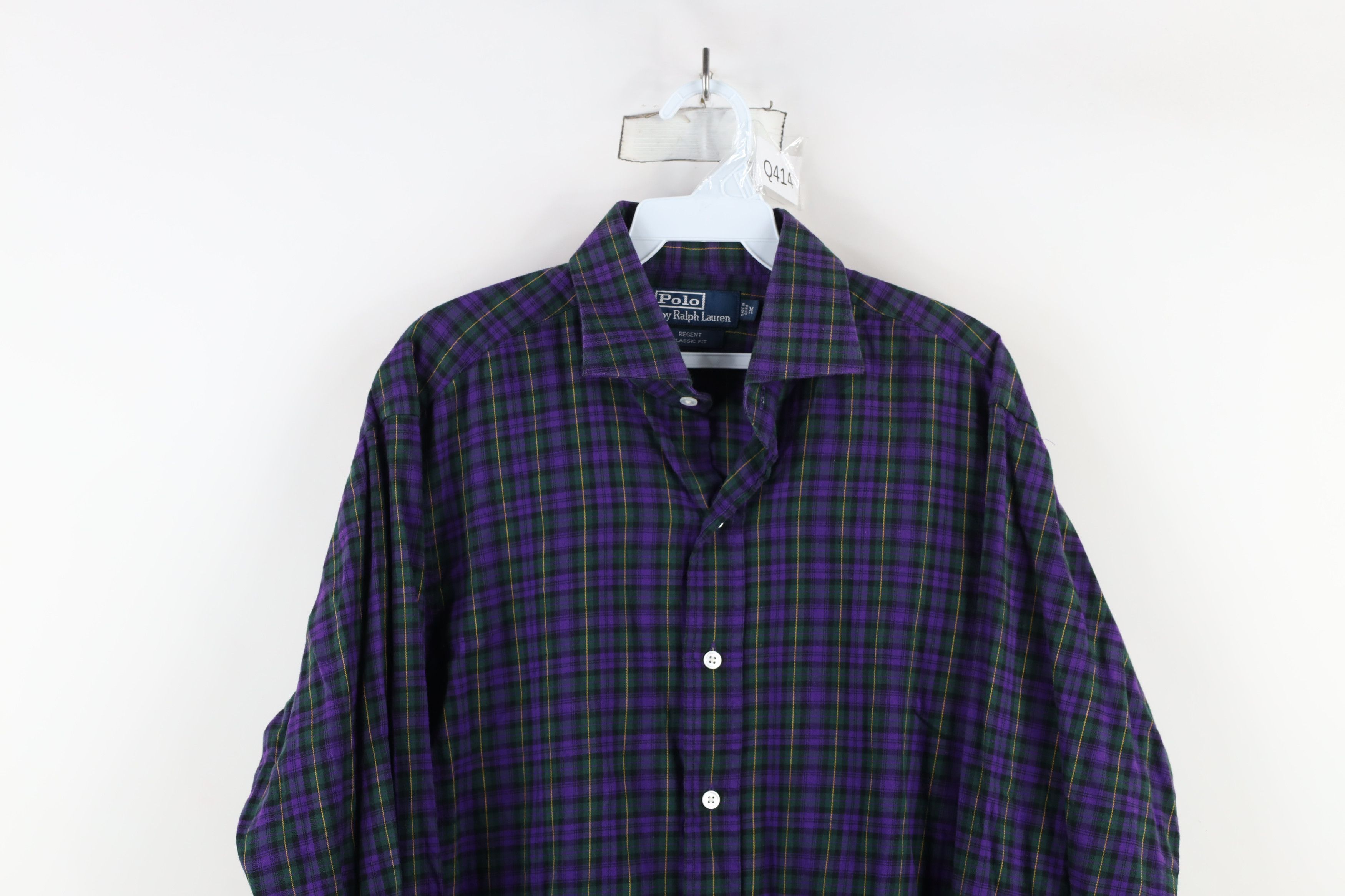 Ralph Lauren × Vintage Vintage 90s Ralph Lauren Flannel Collared Button Shirt Plaid Size US M / EU 48-50 / 2 - 2 Thumbnail