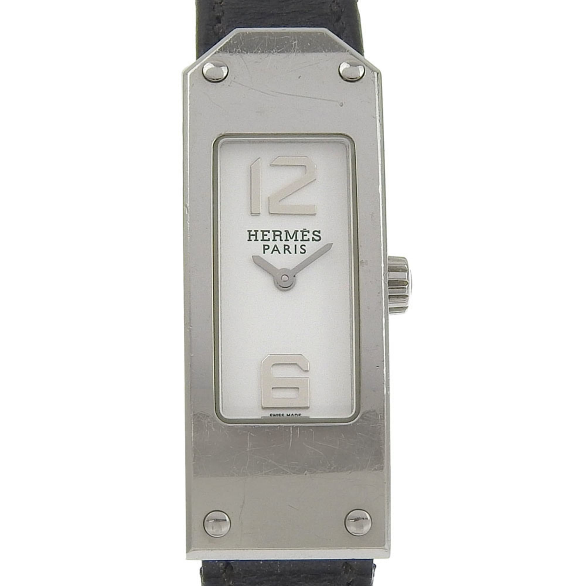 Hermes Hermes Kelly II watch KT1.210, stainless steel, quartz, analog display, white dial, women's watch. Size ONE SIZE - 1 Thumbnail