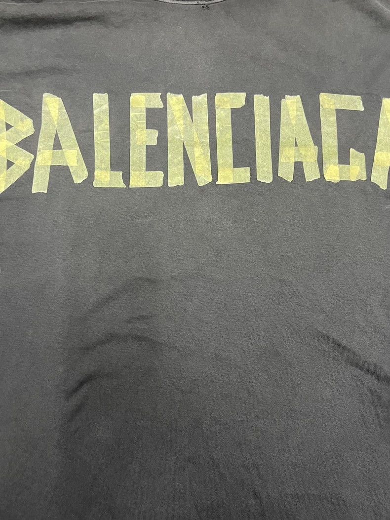 Balenciaga Balenciaga Tape Tape Made Old Short Sleeve T-Shirt Size US S / EU 44-46 / 1 - 3 Thumbnail