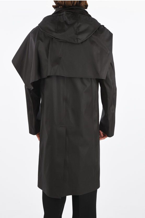 Bottega Veneta Coated Stretch Trench Cotton Coat in Fondente Size US M / EU 48-50 / 2 - 2 Thumbnail