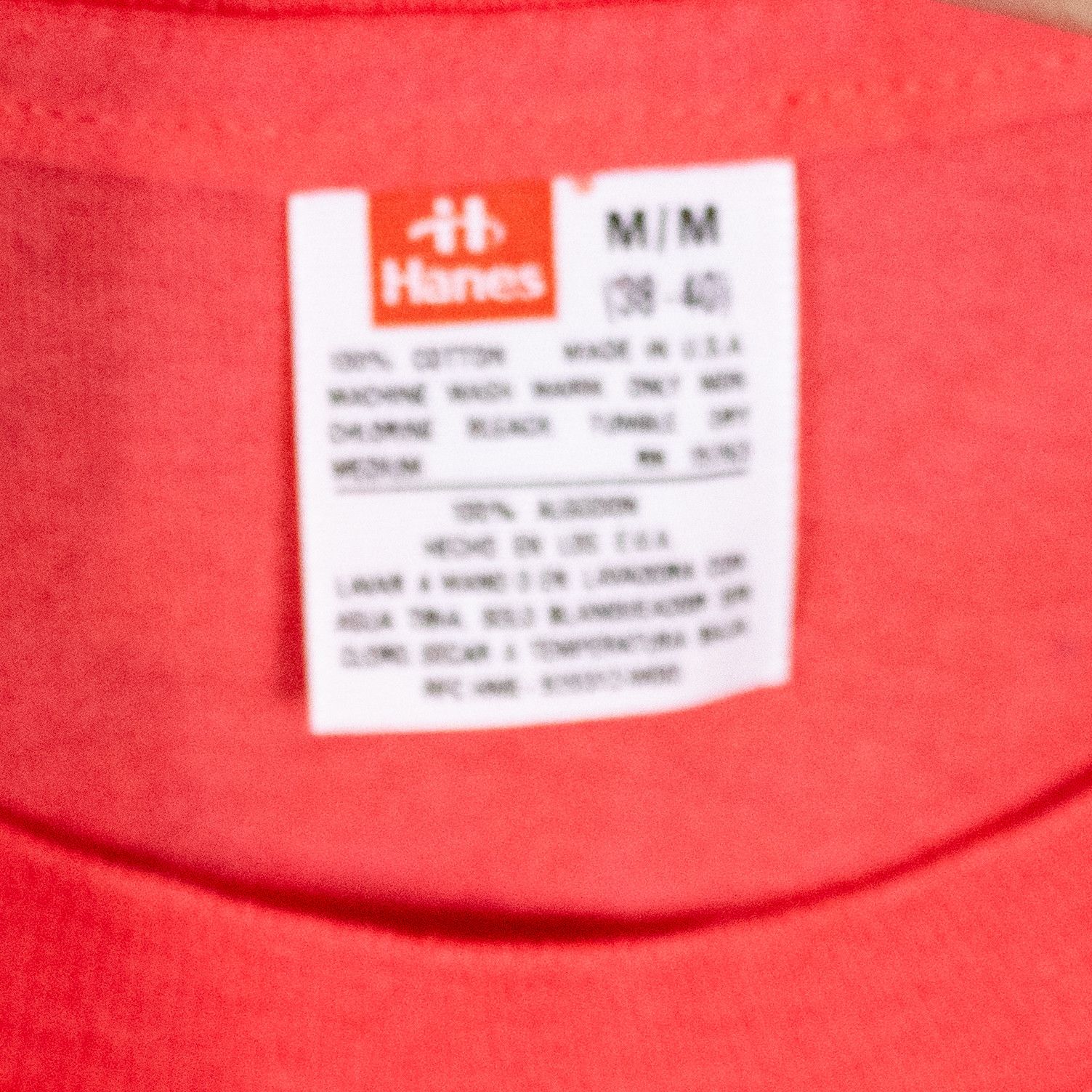 Hanes Vintage 1990’s Hanes Blank Single Stitch Red Tee Size US S / EU 44-46 / 1 - 5 Thumbnail