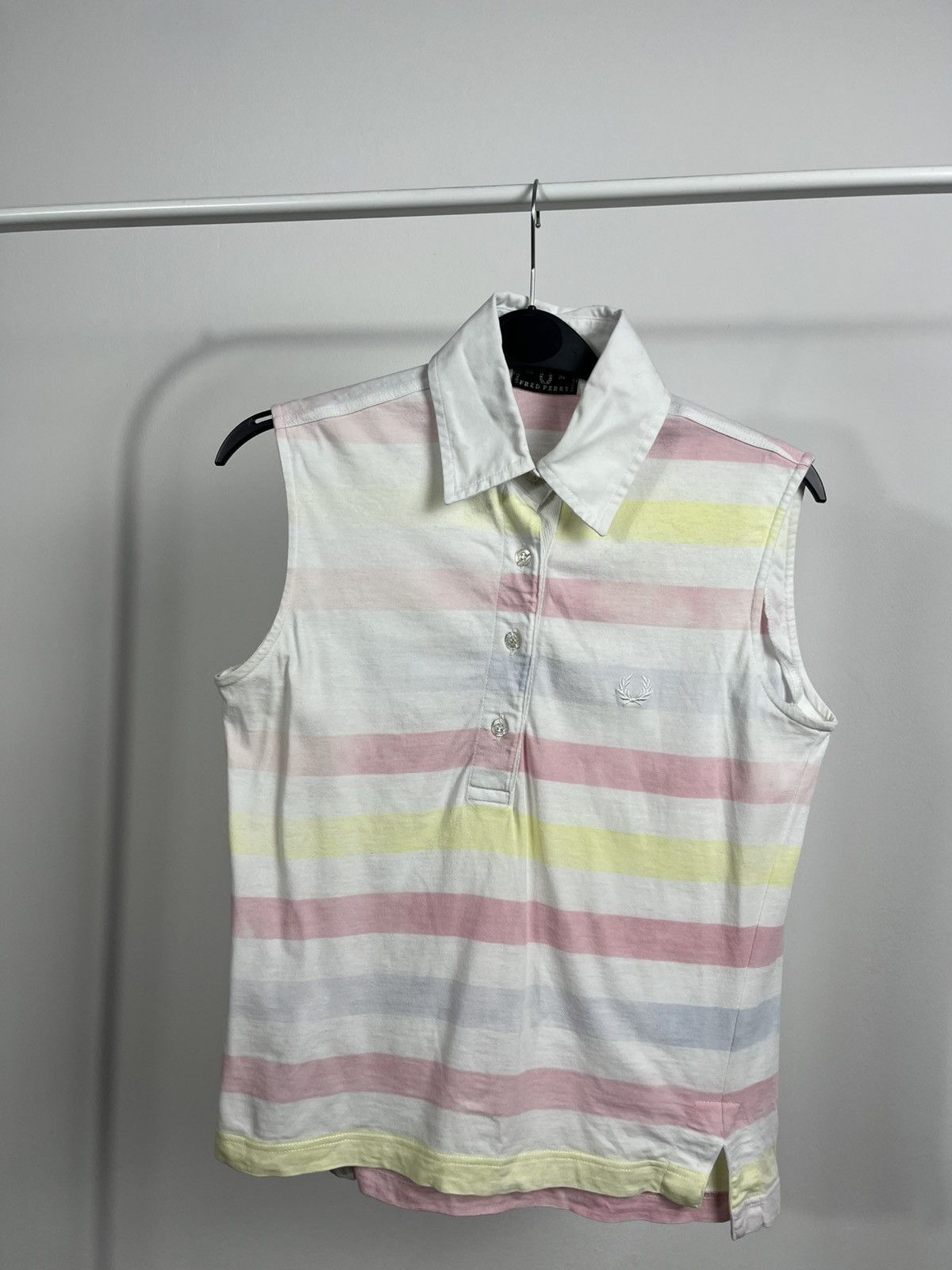Fred Perry Fred Perry Italy Sleeveless Polo Shirt Striped Women’s M Size M / US 6-8 / IT 42-44 - 2 Thumbnail