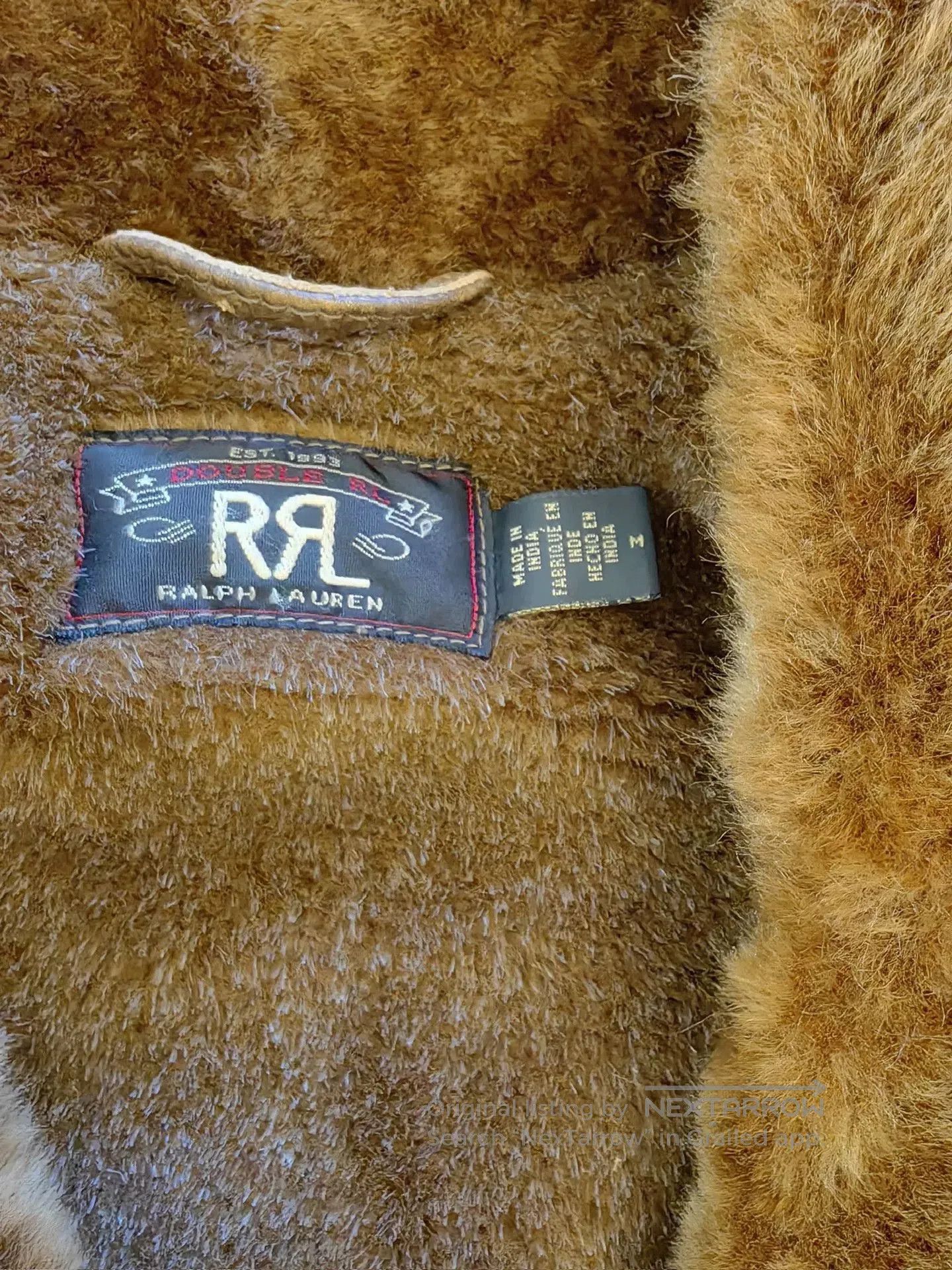 RRL Ralph Lauren RRL Shearling Leather Ranch Coat. Size US M / EU 48-50 / 2 - 3 Thumbnail