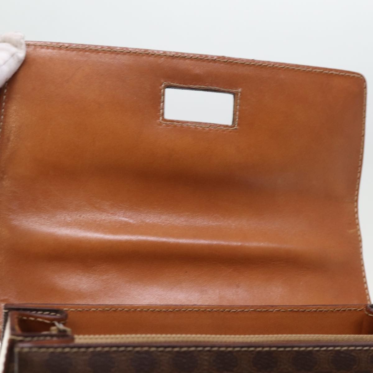 Celine CELINE Macadam Canvas Hand Bag Pvc Brown Size ONE SIZE - 16 Thumbnail