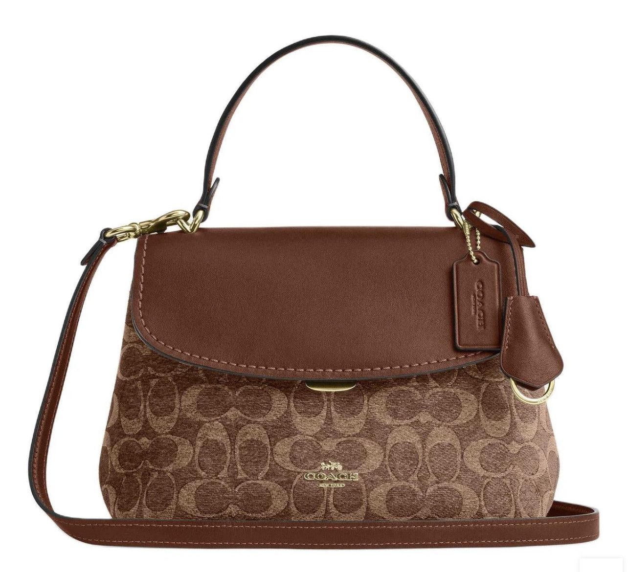Coach Emory Top Handle Bag In Signature Chenille CDB08 Size ONE SIZE - 7 Thumbnail