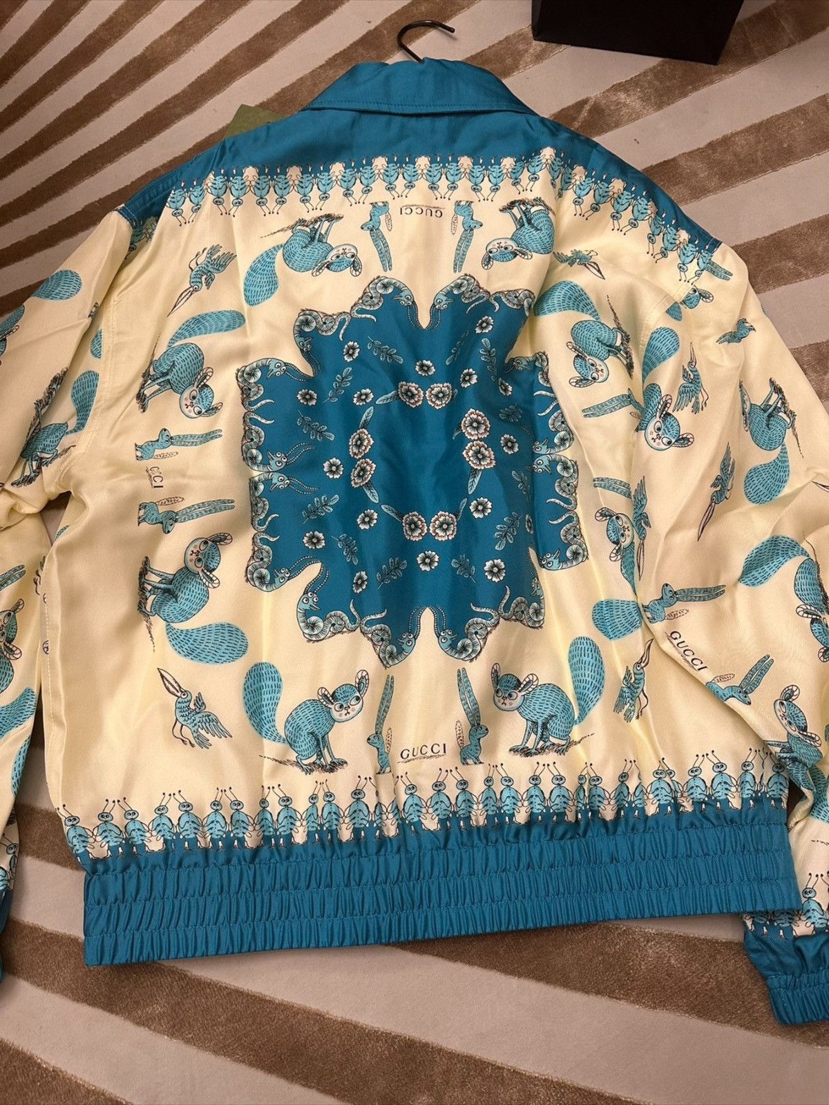 Gucci GUCCI Freya Hartas Silk Silk Bomber Jacket 44 Size US S / EU 44-46 / 1 - 2 Thumbnail