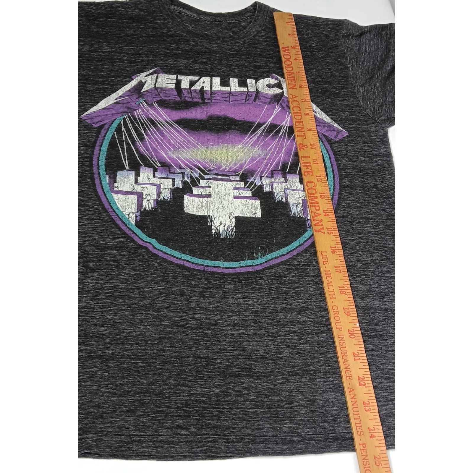 Vintage Metallica Master Of Puppets Shirt Rock Band Small Heavy Metal Music Cemetary Size US S / EU 44-46 / 1 - 5 Thumbnail