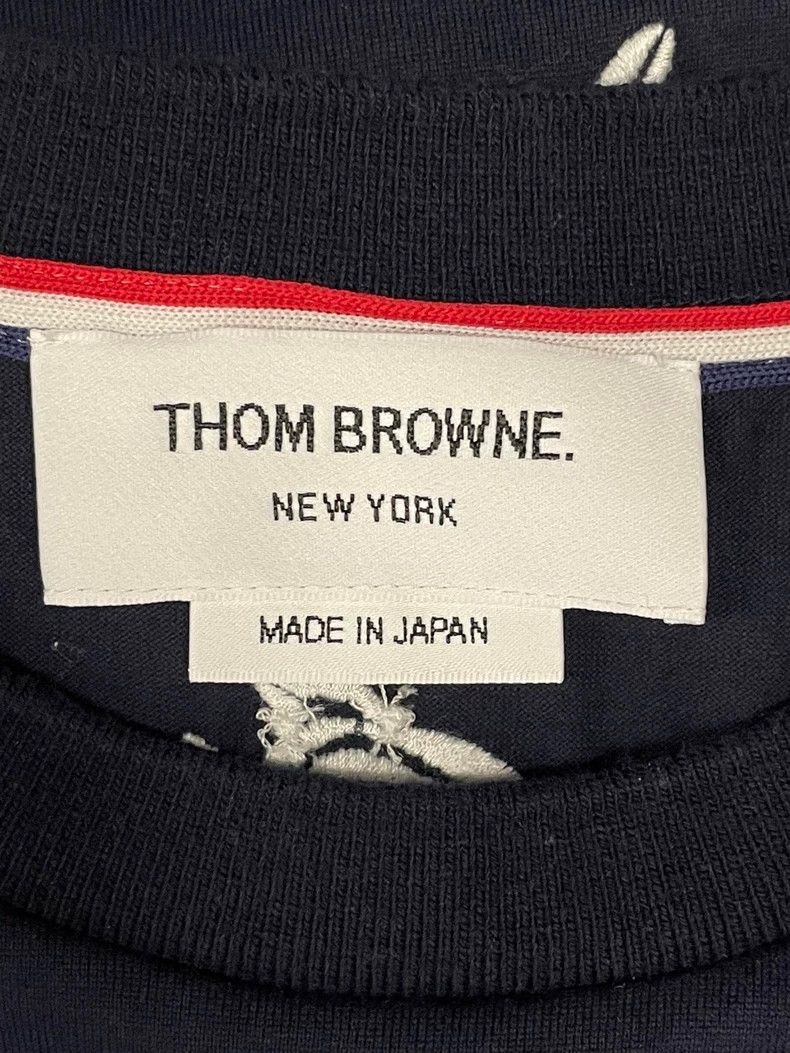 Thom Browne Thom Browne Printed round neck short sleeve T-shirt Size US XL / EU 56 / 4 - 5 Thumbnail