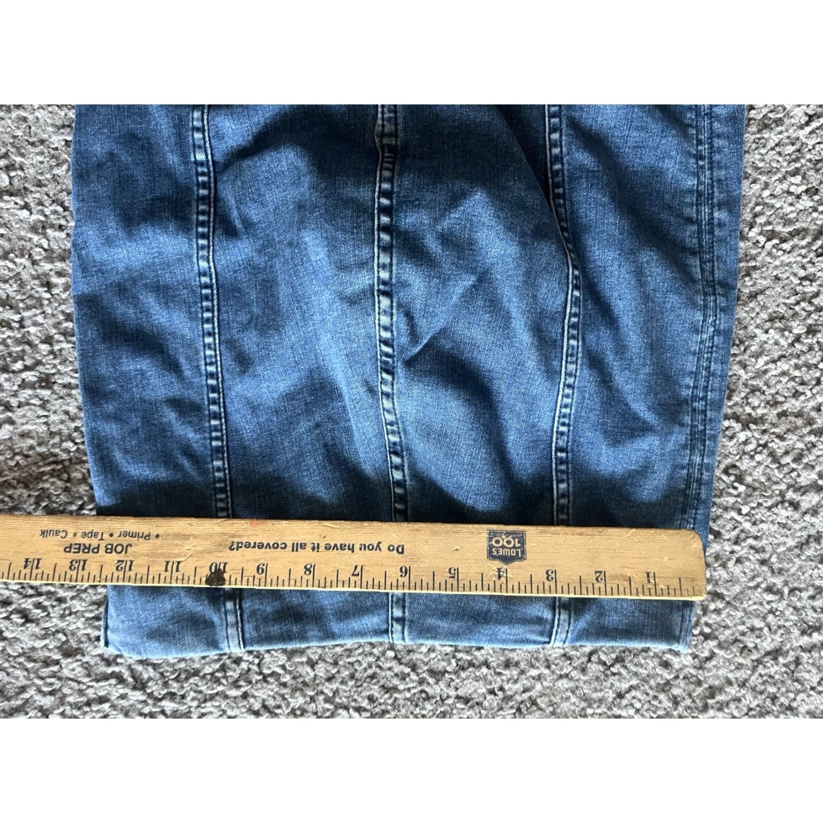 Free People VINTAGE Free People Denim Mini Skirt Solid Blue Zip 0 Women's Short 0 Denim Size 25" / US 0 / IT 36 - 5 Thumbnail