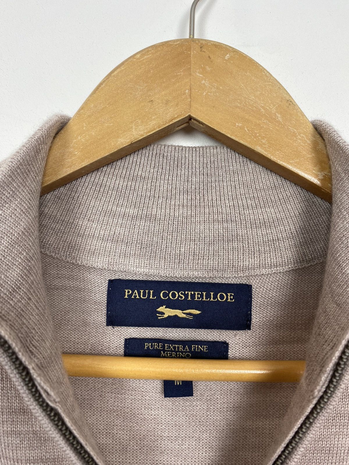 Other Paul Castelloe Merino Wool 1/4 Zip Jumper Sweater Men’s Sz M Size US M / EU 48-50 / 2 - 5 Thumbnail