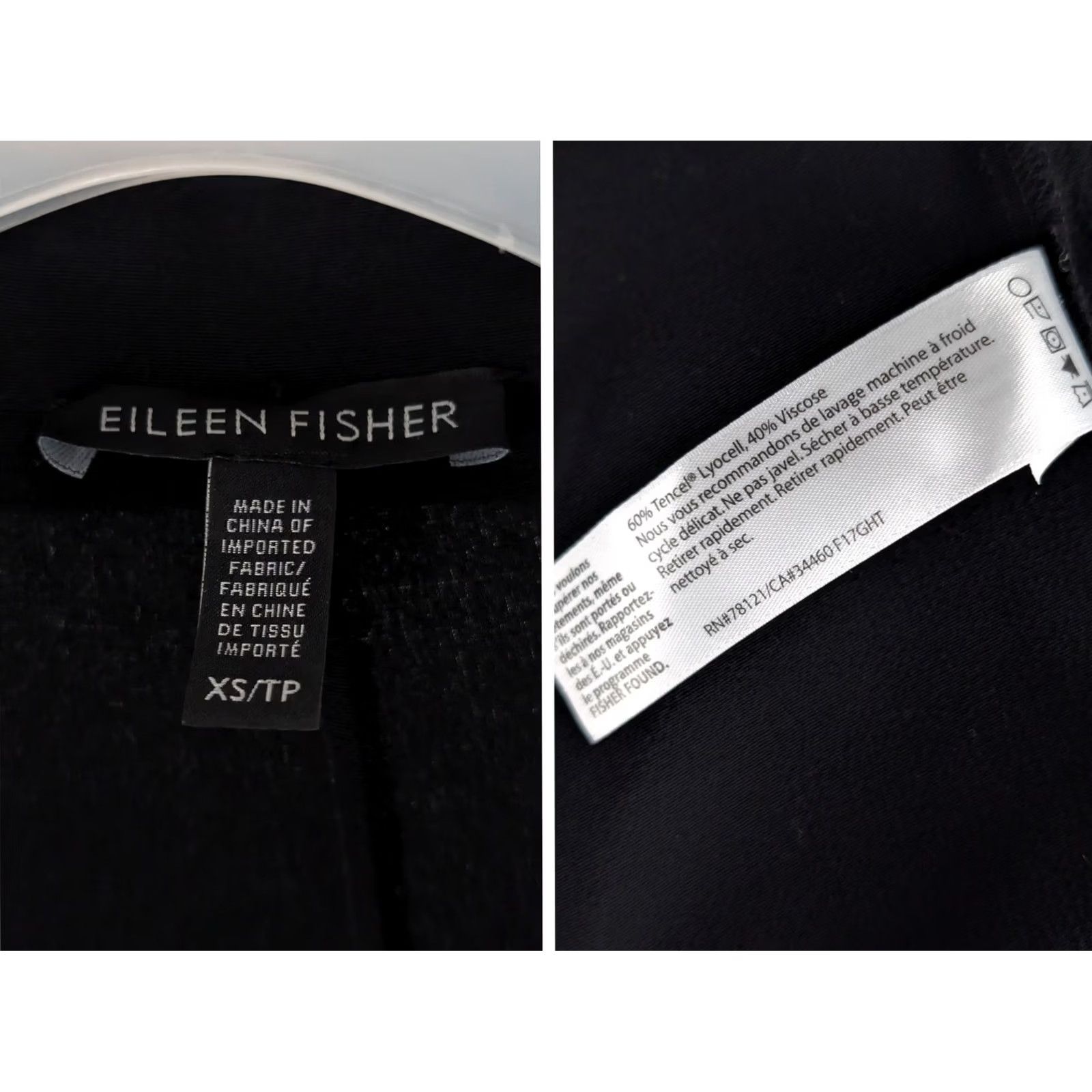 Eileen Fisher Eileen Fisher Cardigan Duster Long Black Notch Collar Pockets XS Women Sweater Open Front Modern Minimalist Workwear 19x44 Size XS / US 0-2 / IT 36-38 - 4 Thumbnail