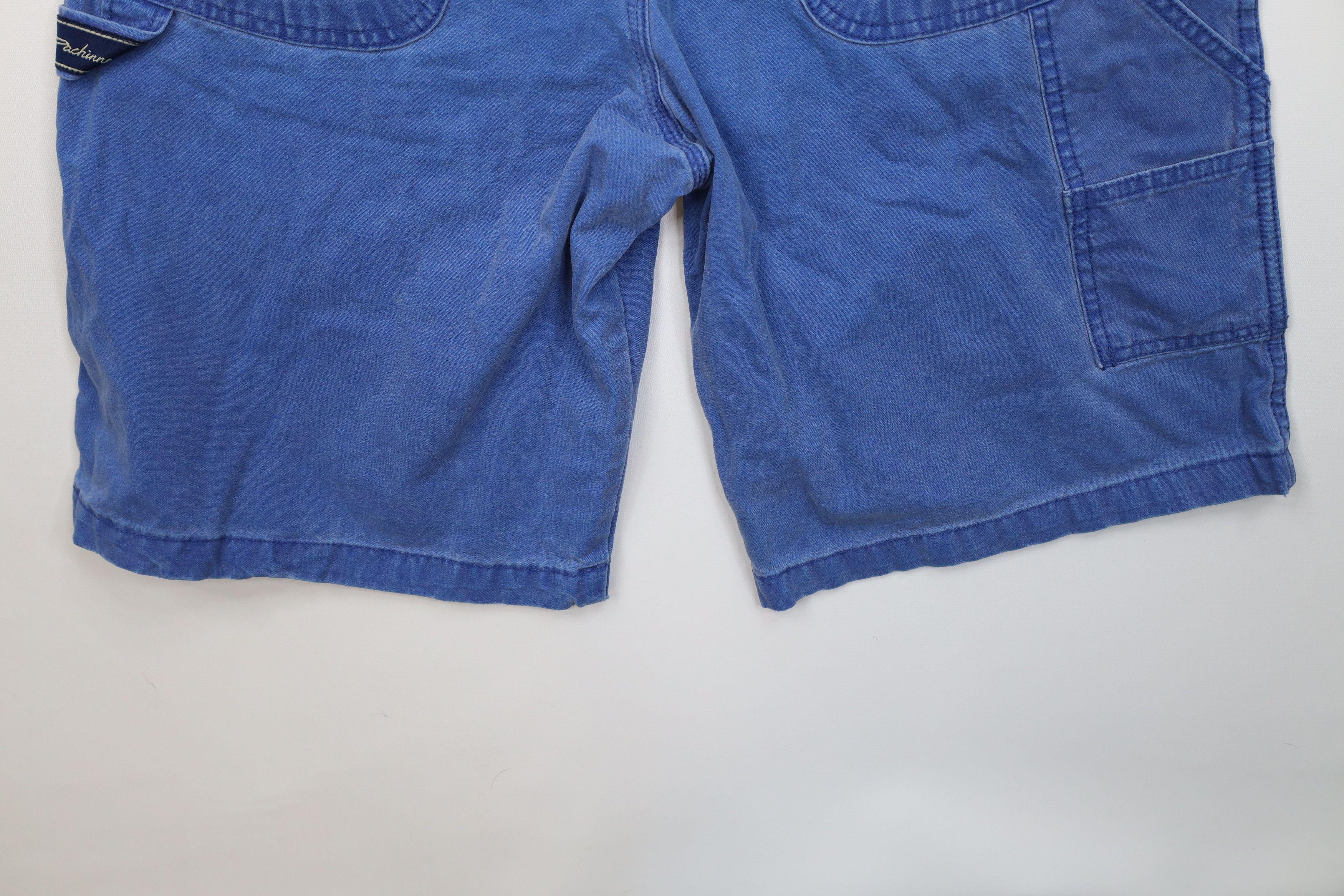 Vintage Vintage 90s Y2K Streetwear Stonewash Baggy Dungaree Shorts Size US 31 - 12 Thumbnail