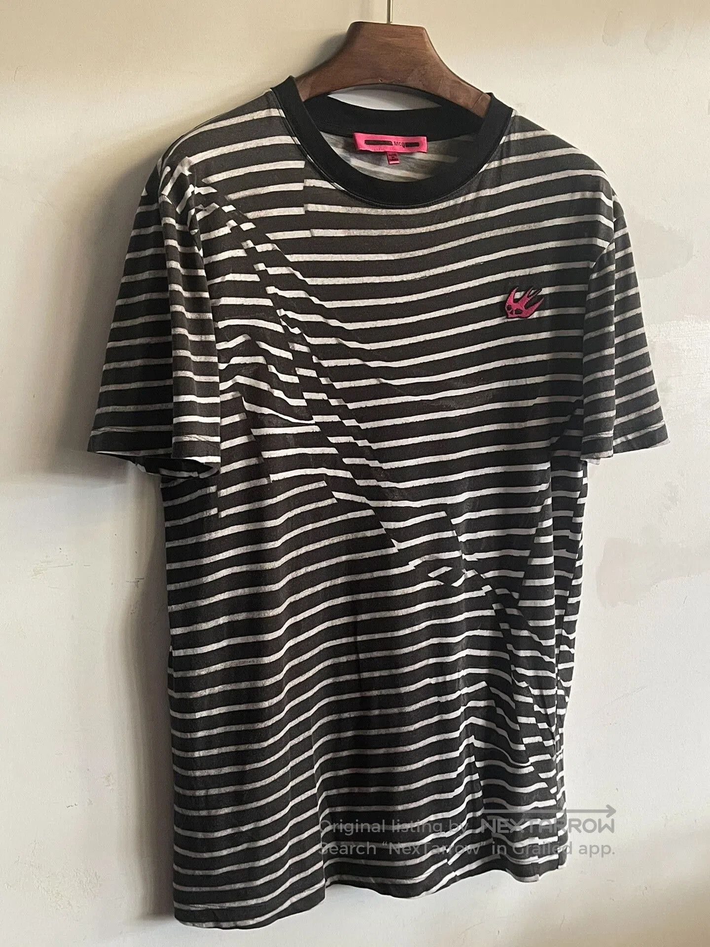 Alexander McQueen Alexander McQueen Short Sleeve Striped Top. Size US M / EU 48-50 / 2 - 3 Thumbnail