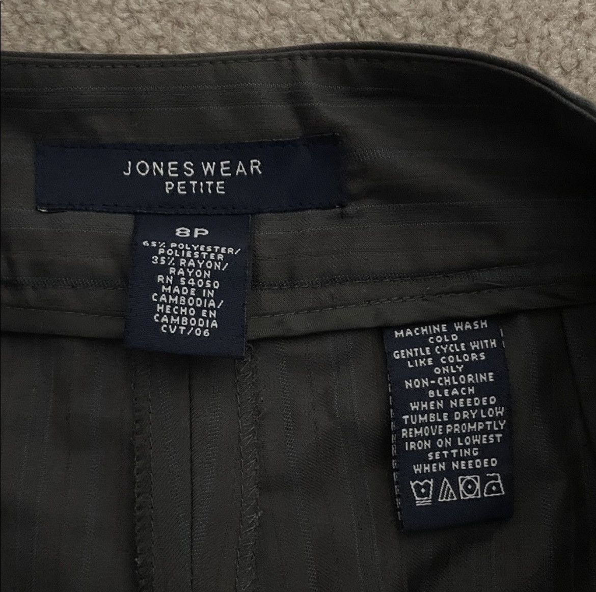 Jones New York Jones Wear Gray Pants Size 30" / US 8 / IT 44 - 6 Thumbnail