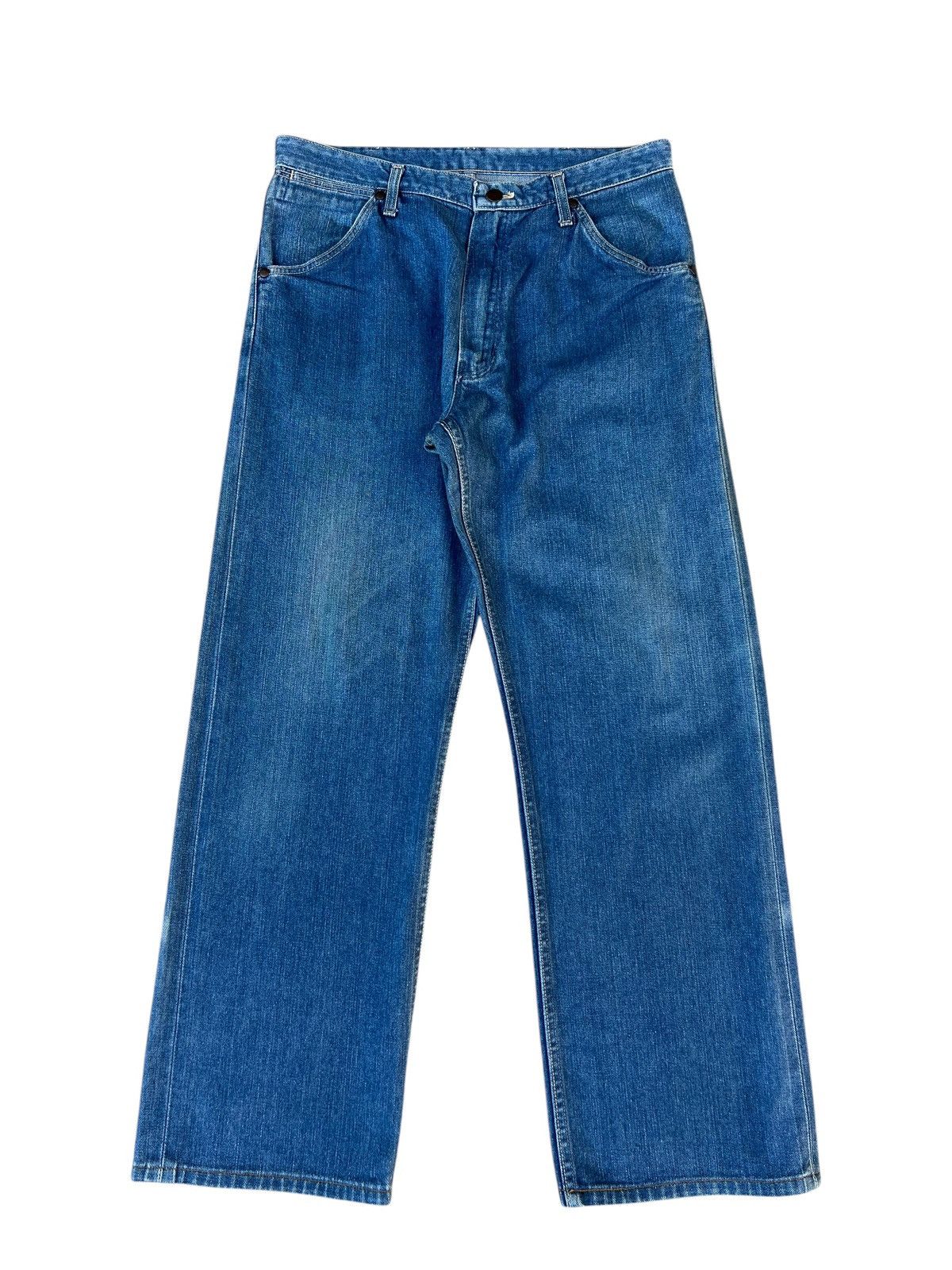Vintage Vintage 90s Wrangler Blue Bell Fade Denim Selvedge Jeans Size US 34 / EU 50 - 1 Thumbnail