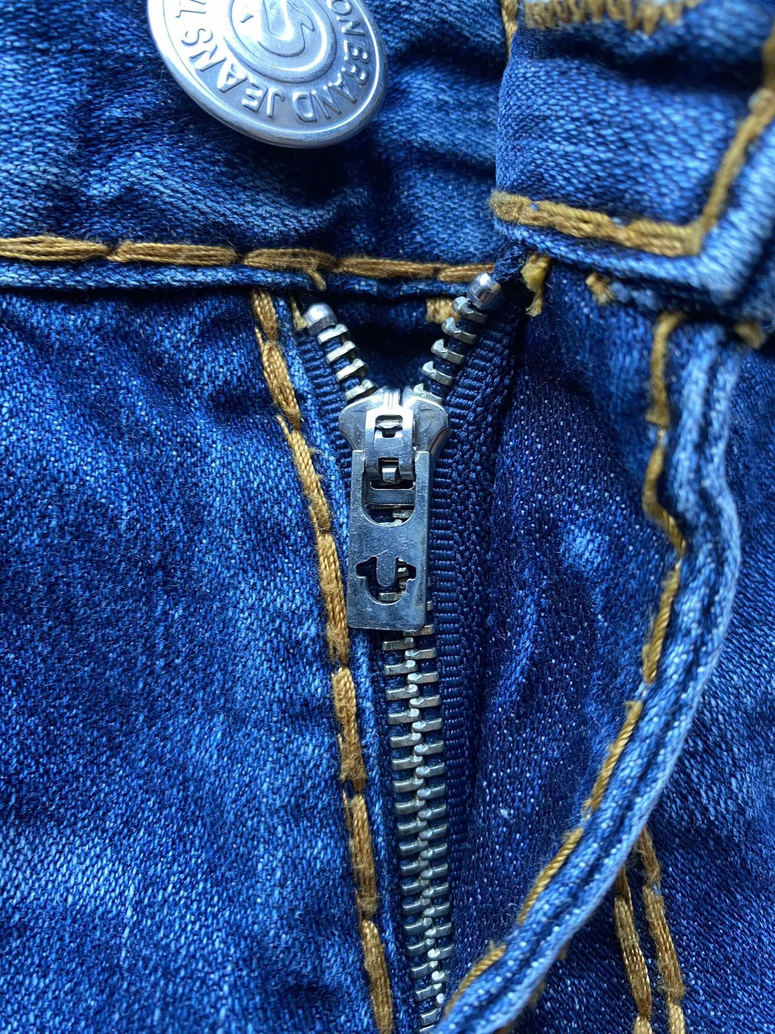 True Religion True Religion Denim Bobby Super T Orange Stitch Size US 29 - 7 Thumbnail