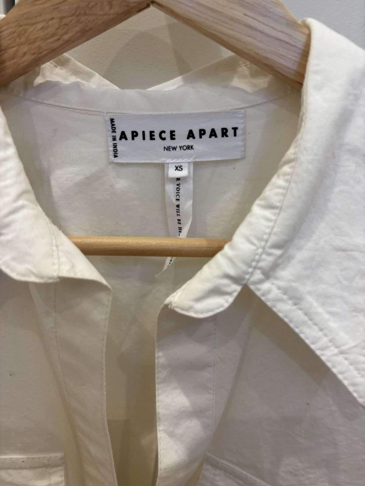 Apiece Apart Apiece Apart cropped white shirt Size XS / US 0-2 / IT 36-38 - 5 Thumbnail