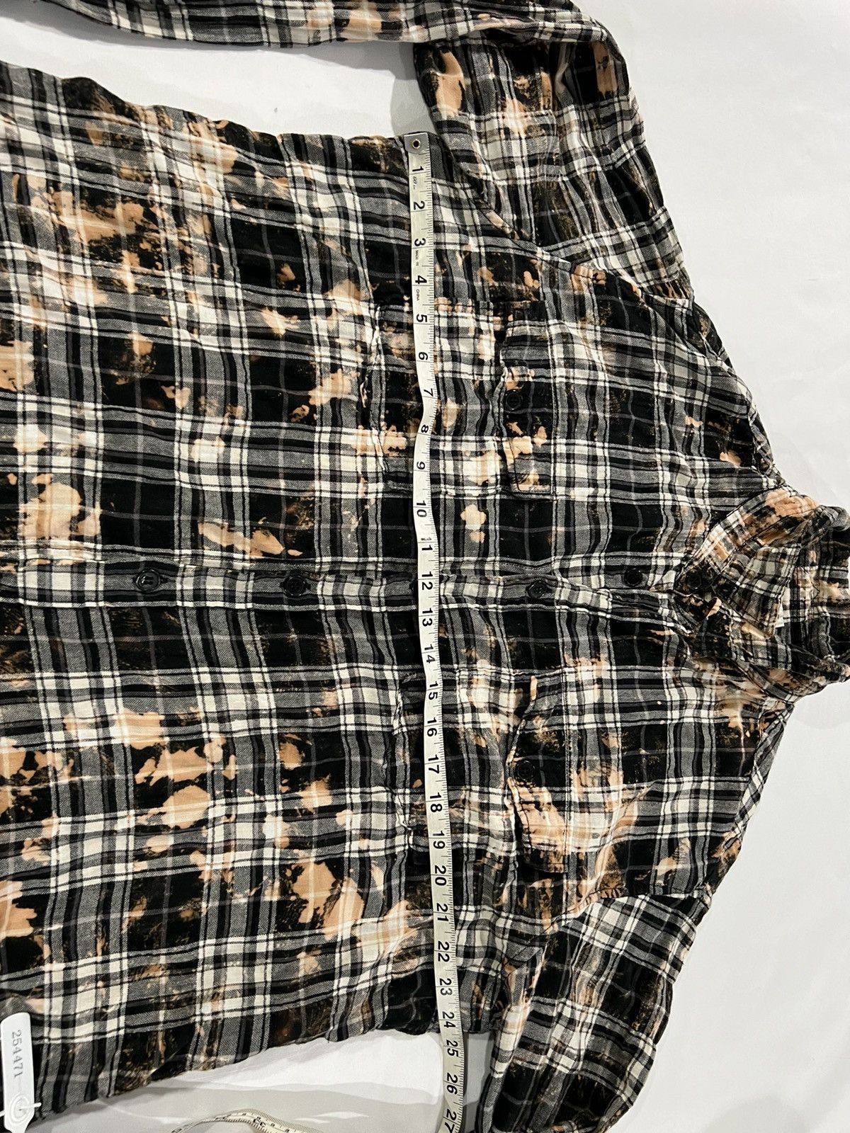 Saint Laurent Paris Saint Laurent Hedi Slimane men’s bleached flannel shirt. S. Size US S / EU 44-46 / 1 - 2 Thumbnail