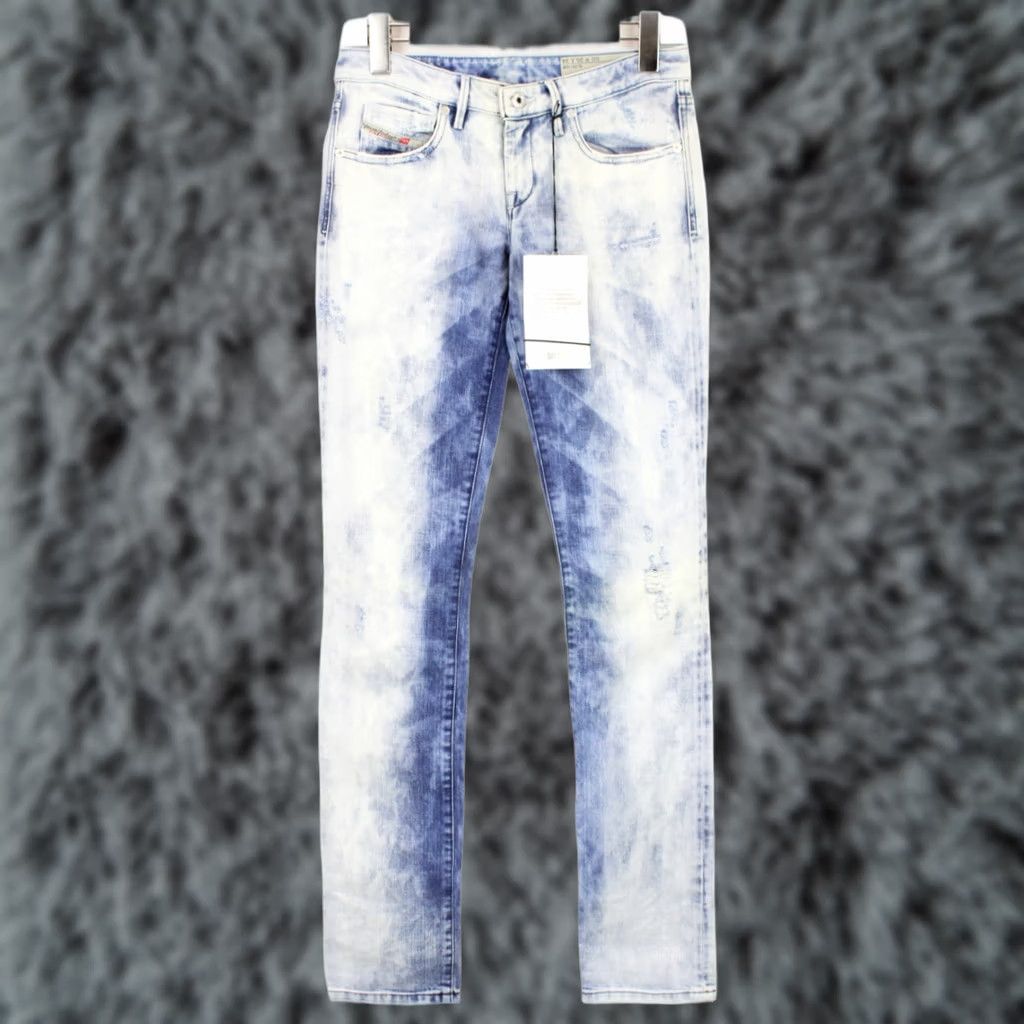 Diesel DIESEL Myboy Regular Slim-Straight Low Waist 0827B Jeans Women's W25/L34 Blue Denim Casual Winter Spring Summer Autumn Men/Women? Size 42" / US 20 - 1 Thumbnail
