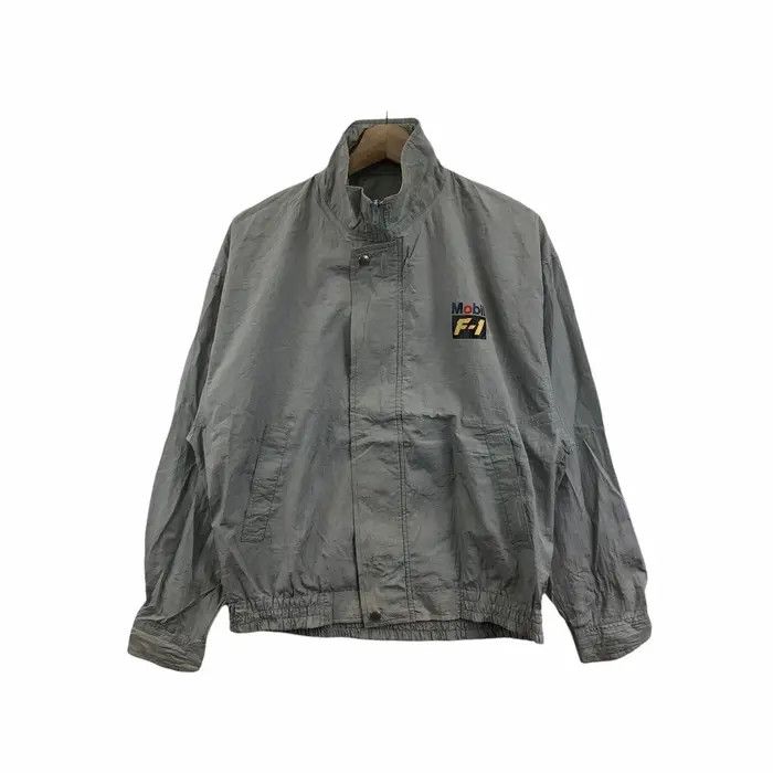 Vintage Vtg 90’ MOBIL F-1 RACING Team Formula 1 Jacket Motorsport Size US XL / EU 56 / 4 - 1 Thumbnail