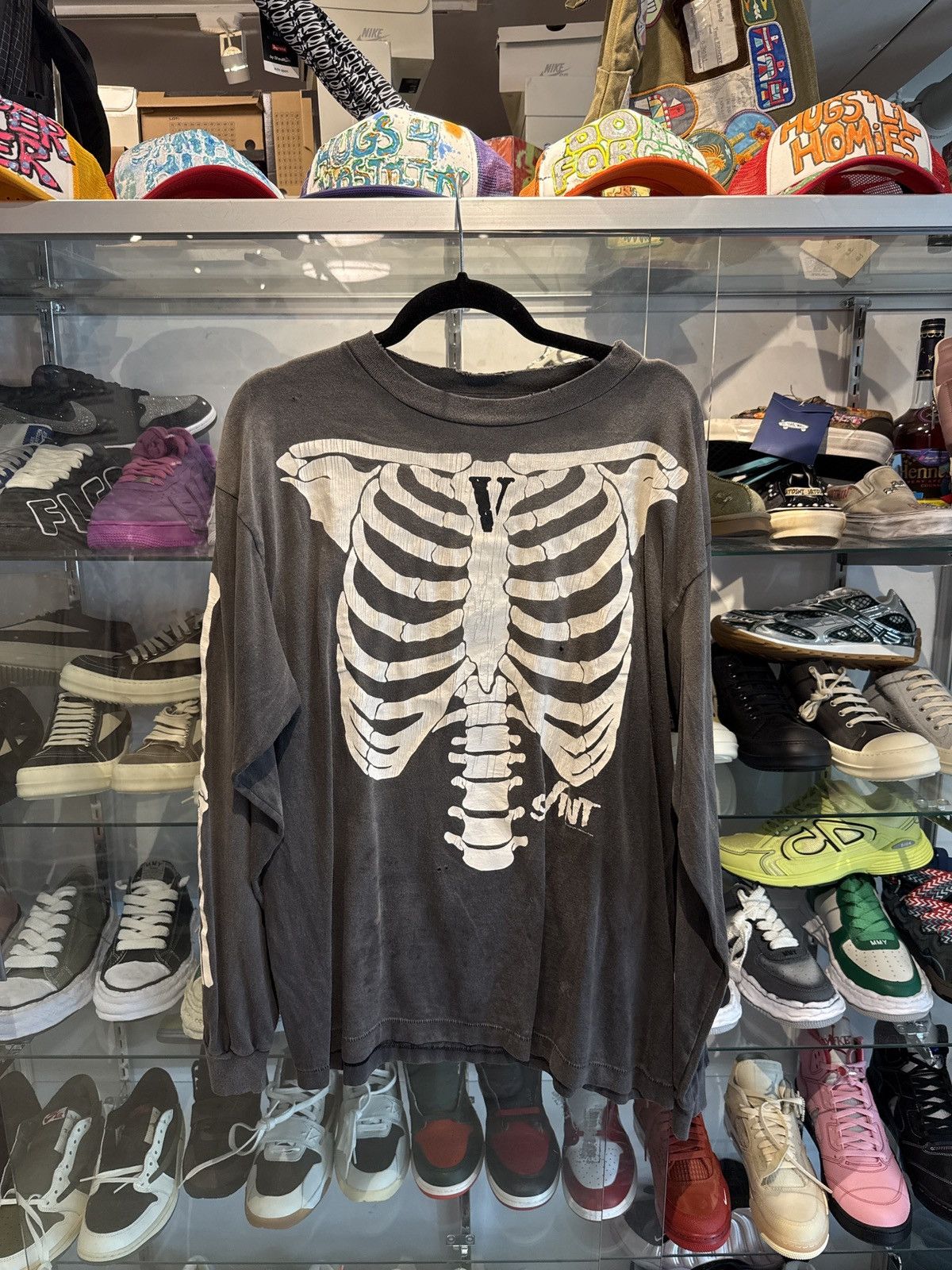 Saint Michael × Vlone Saint Michael x Vlone Bones Long Sleeve Large Size US L / EU 52-54 / 3 - 1 Thumbnail