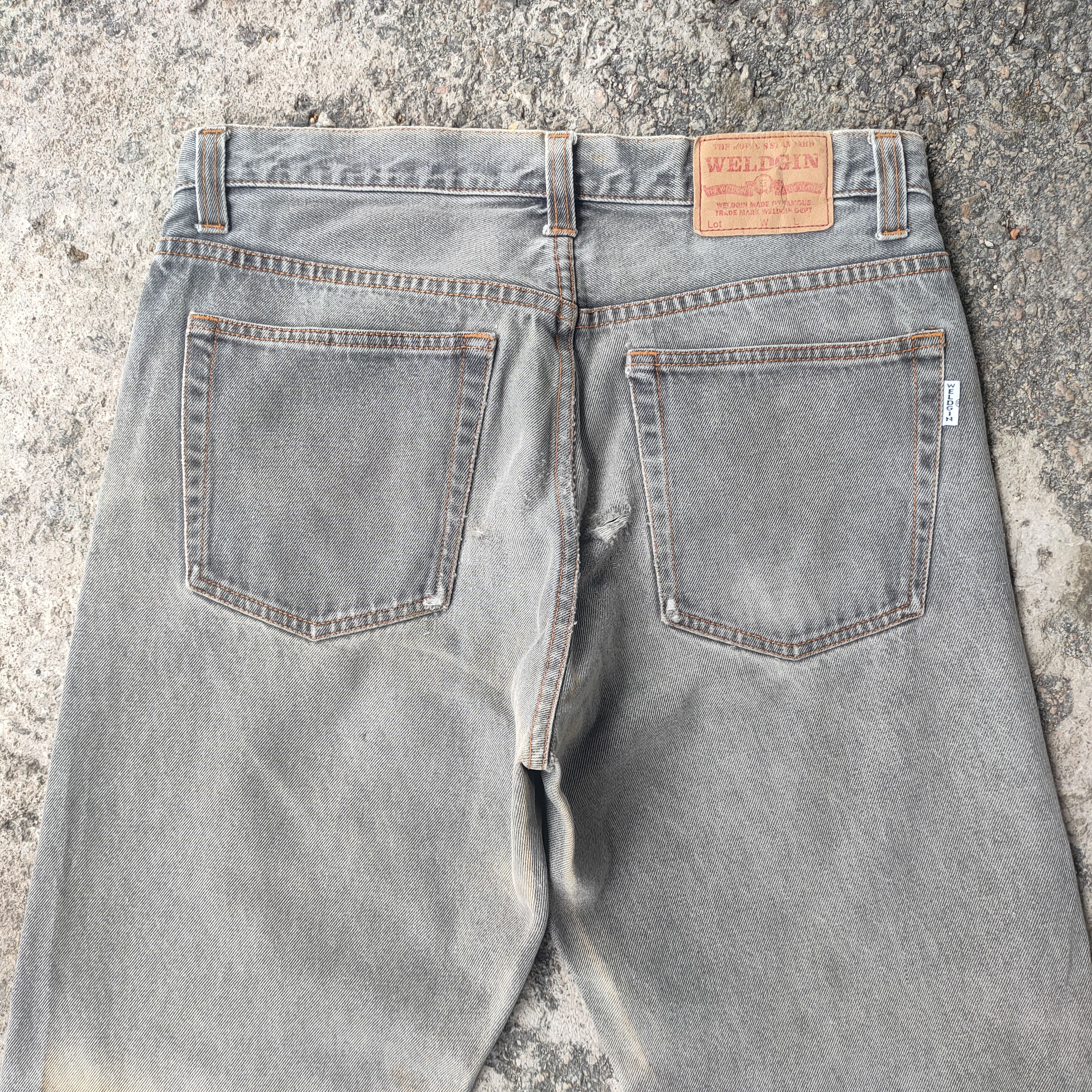 Japanese Brand VINTAGE WELDGIN FADED BLACK RIPPED JEANS DENIM PANTS Size US 34 / EU 50 - 8 Thumbnail