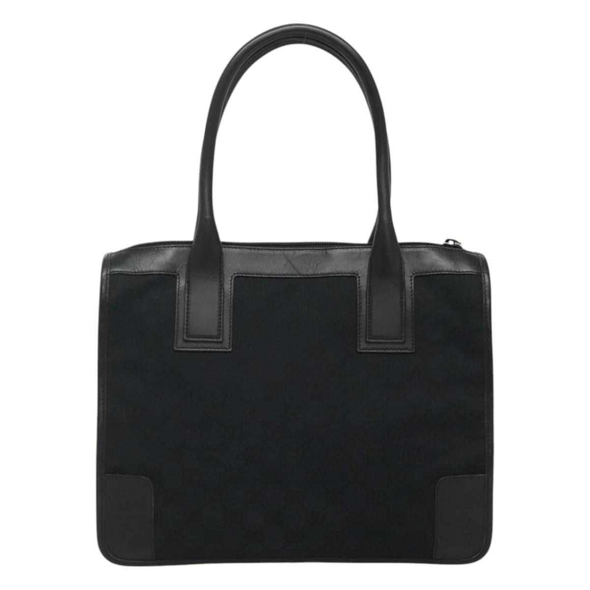 Gucci GUCCI GG Canvas Tote Bag Outlet Black Gold 000 0855 00 000 Size ONE SIZE - 3 Thumbnail