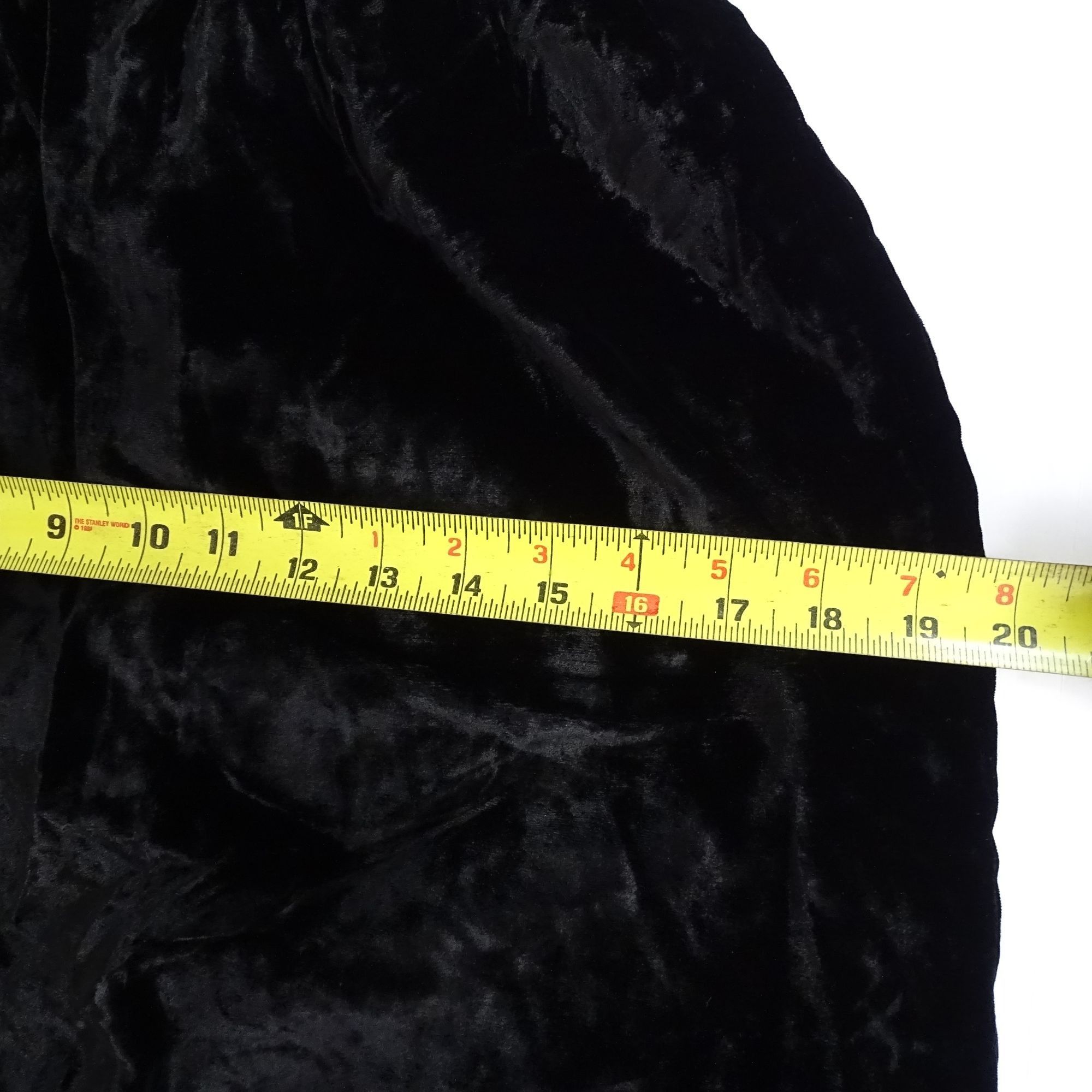 Other Vintage Victor Costa Occasion Black Velvet Skirt Size XS Size 24" / US 00 / IT 34 - 11 Thumbnail