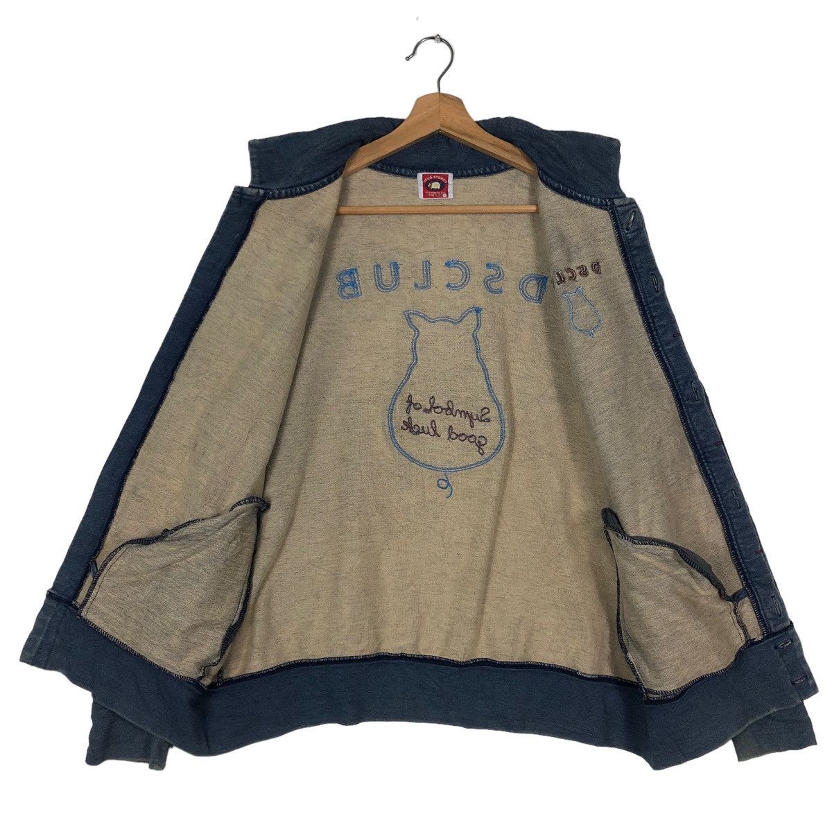 Hysteric Glamour 🔥90’s Biker Denim Jacket Drug Store’s Big Logo Racer Size US M / EU 48-50 / 2 - 10 Thumbnail