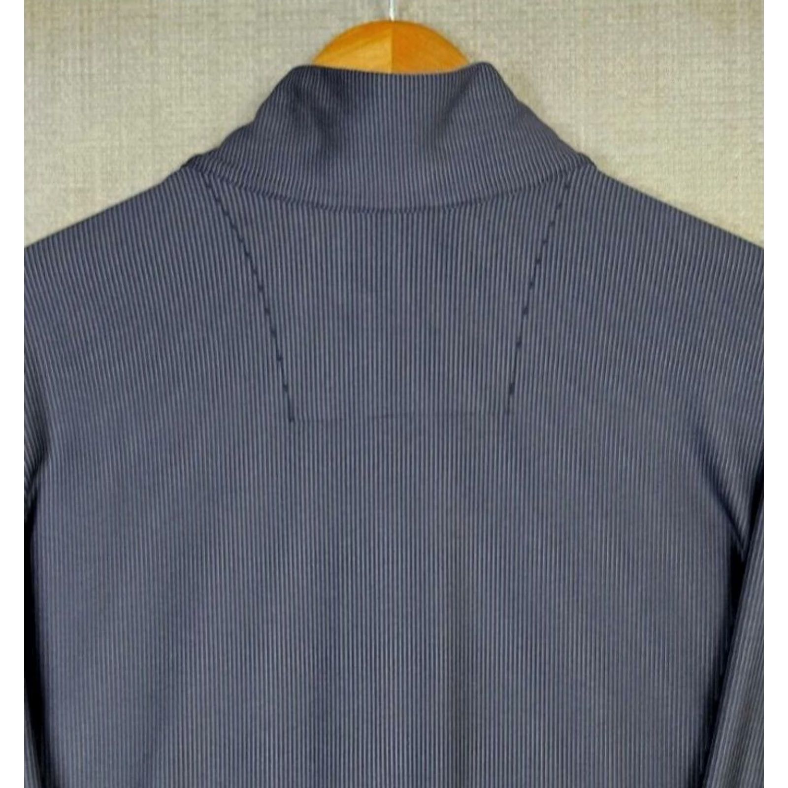 Logo 7 ANTIGUA Chicago Cubs 1908 Logo Mens 2XL 1/2 Zip Pullover Blue Striped Performance Windshirt Pullover Shirt Windshirt Windbreaker Cubs Chest Logo Mens Size US XXL / EU 58 / 5 - 6 Thumbnail