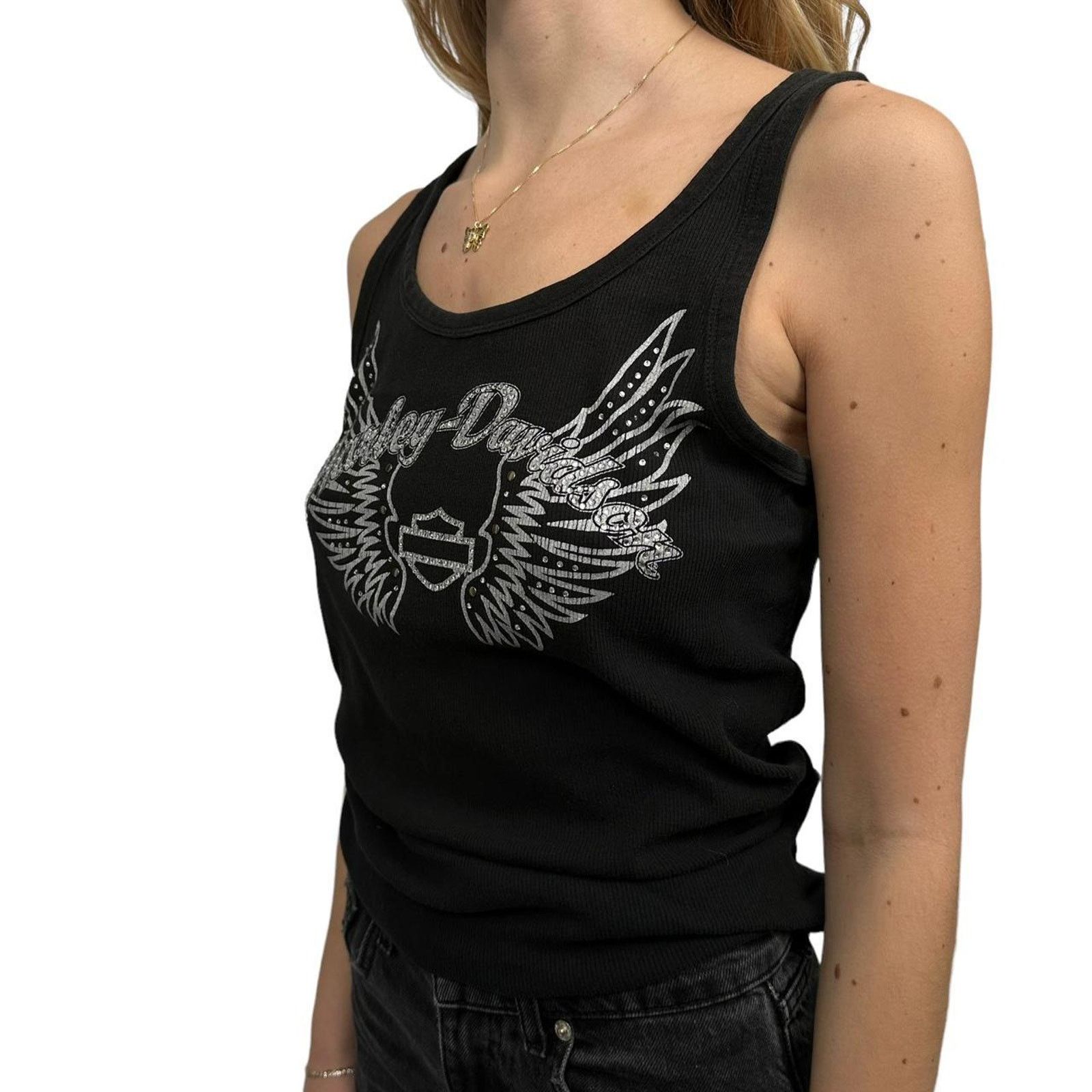 Harley Davidson Vintage womens harley davidson tank Size L / US 10 / IT 46 - 5 Thumbnail